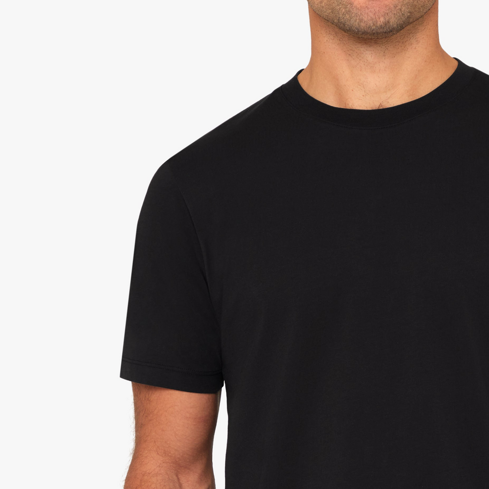 Uniform Standard Men's organic cotton minimalist t-shirt in Black