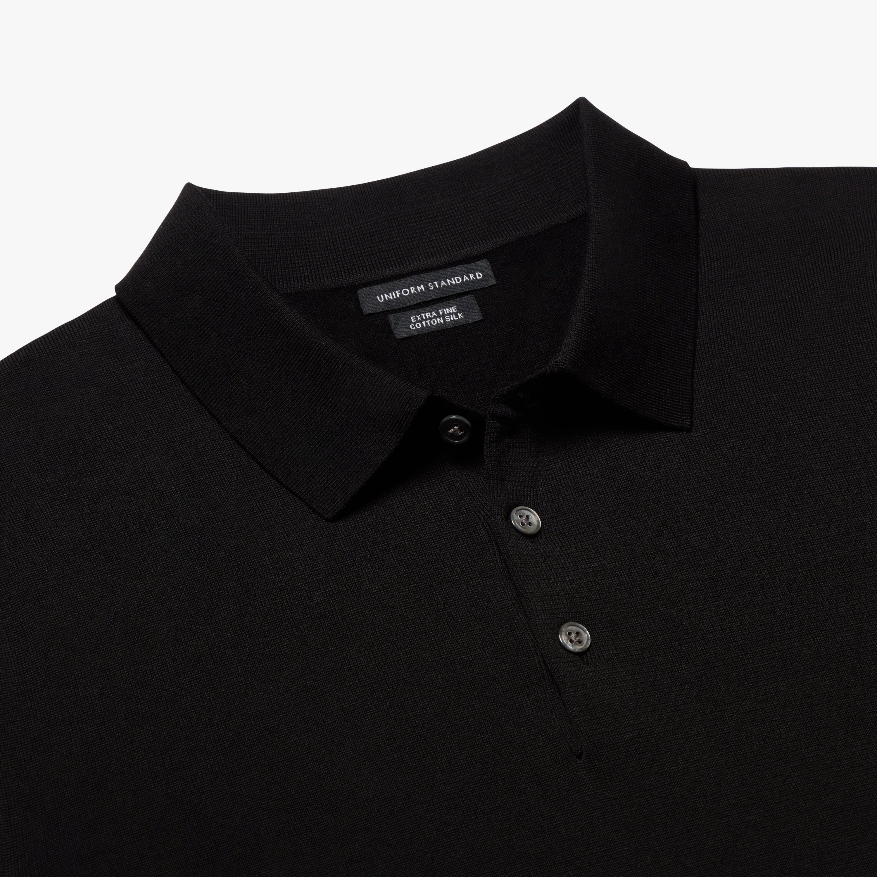 SS button polo black