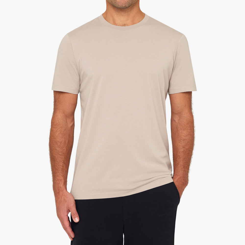 Uniform Standard Men's organic cotton minimalist t-shirt in Natural