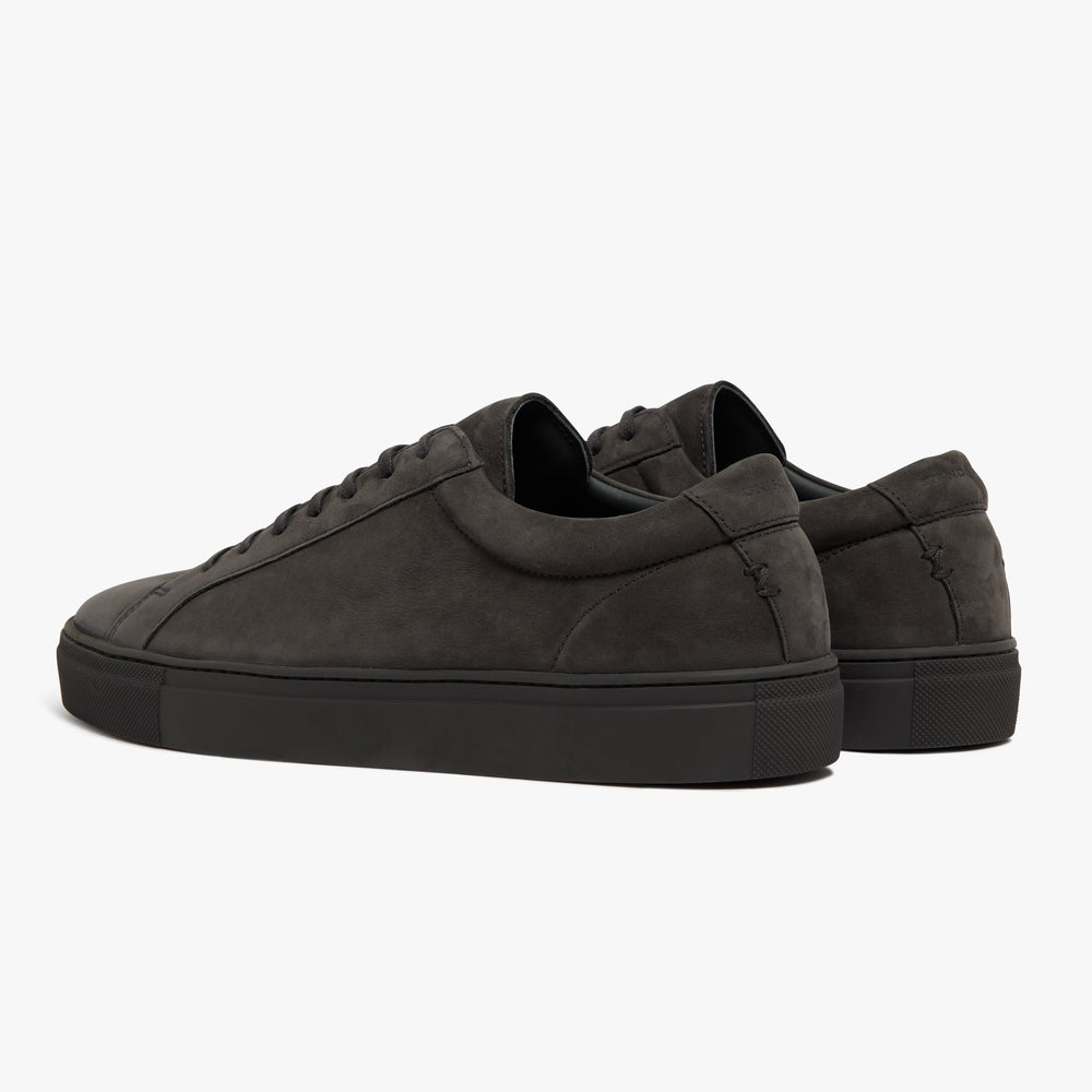 Uniform Standard Men's Series 1 minimalist nubuck leather sneaker in Grey handcrafted in Portugal
