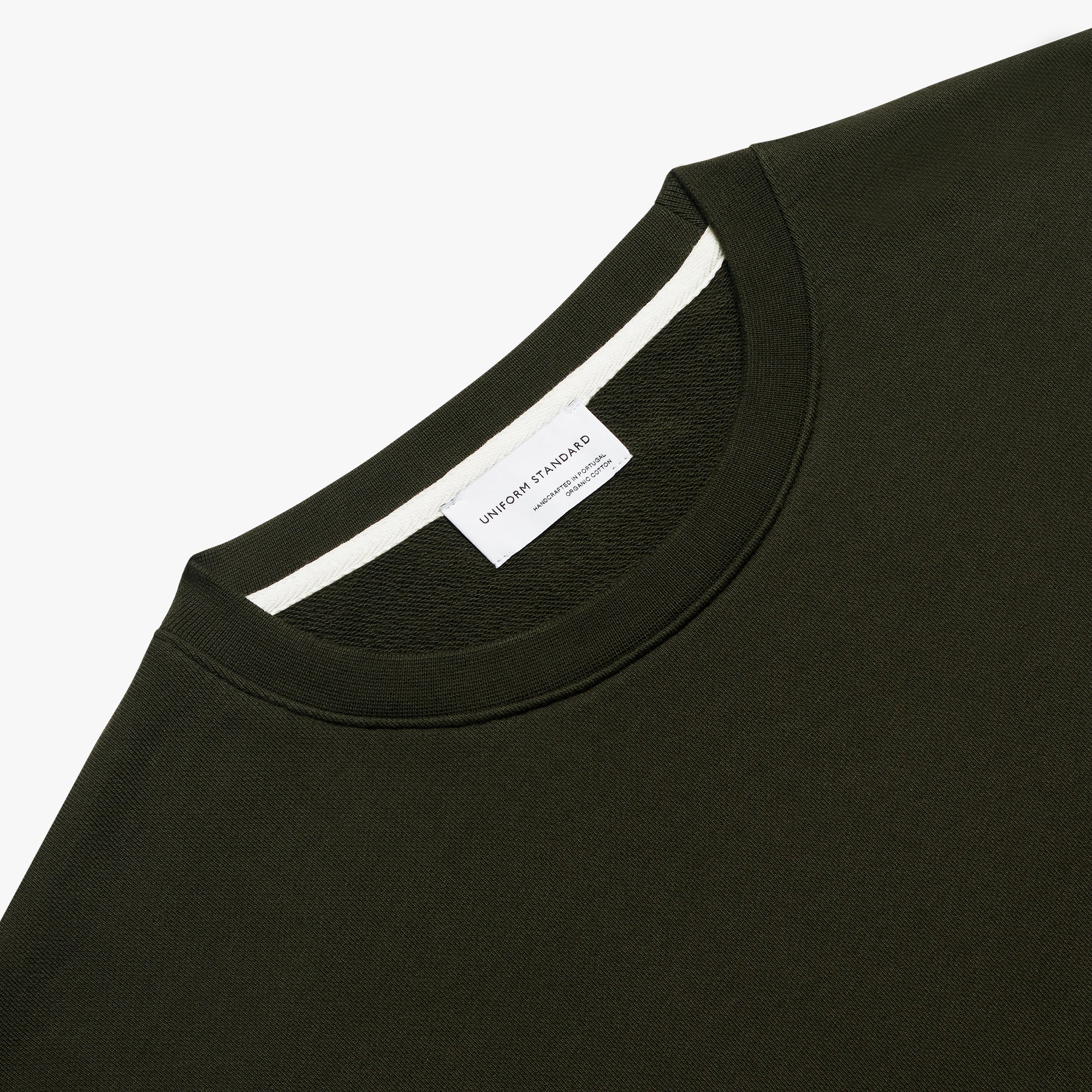 Organic Cotton Fleece Sweatshirt Military