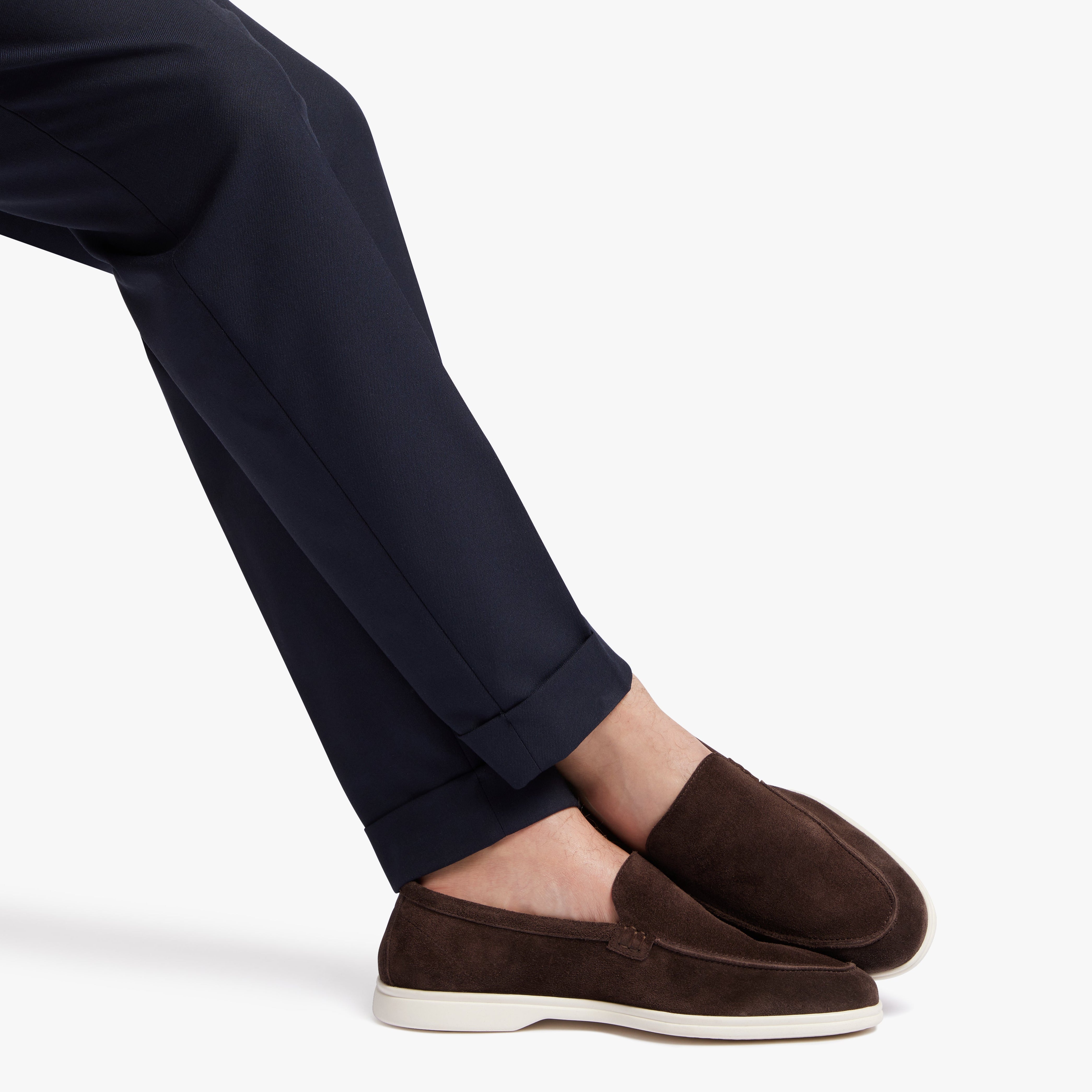 Relaxed Loafer Chocolate Suede Mens