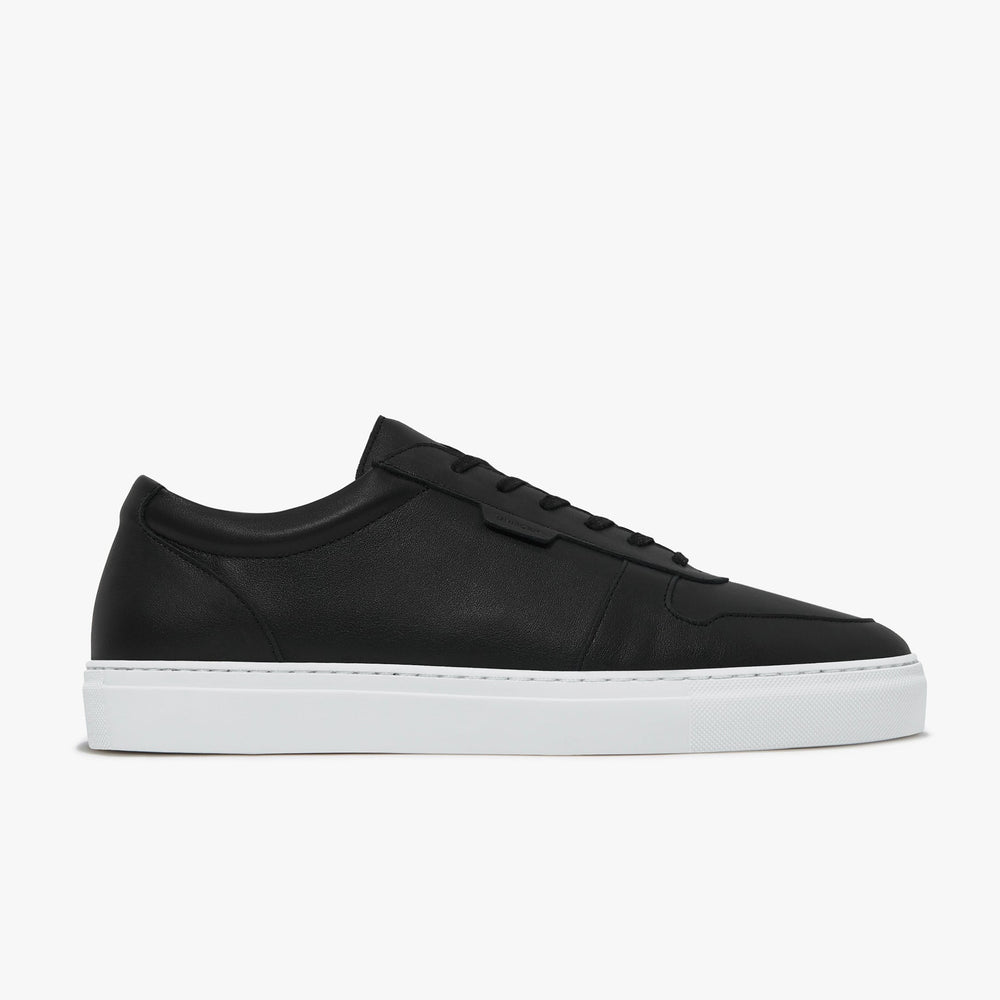 Uniform Standard Men's Series 6 minimalist leather sneaker in Black handcrafted in Portugal