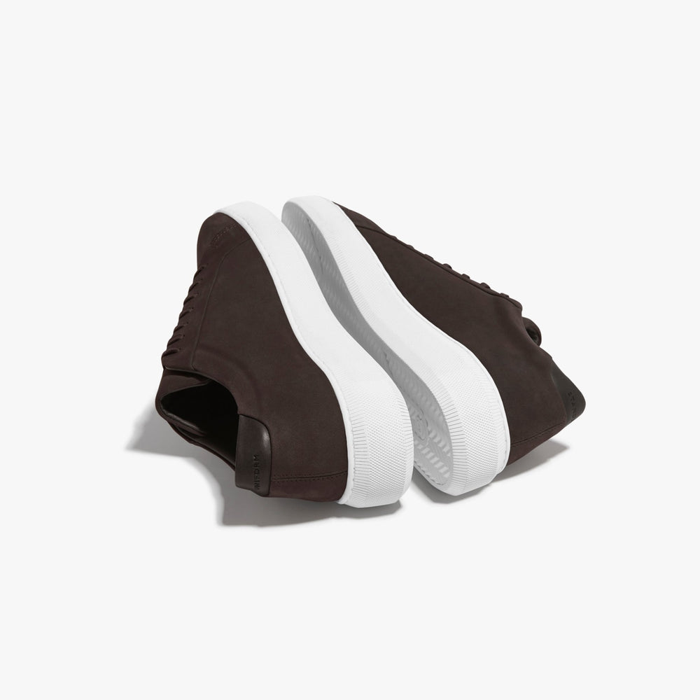 Uniform Standard Men's Series 8 minimalist nubuck leather sneaker in Brown handcrafted in Portugal