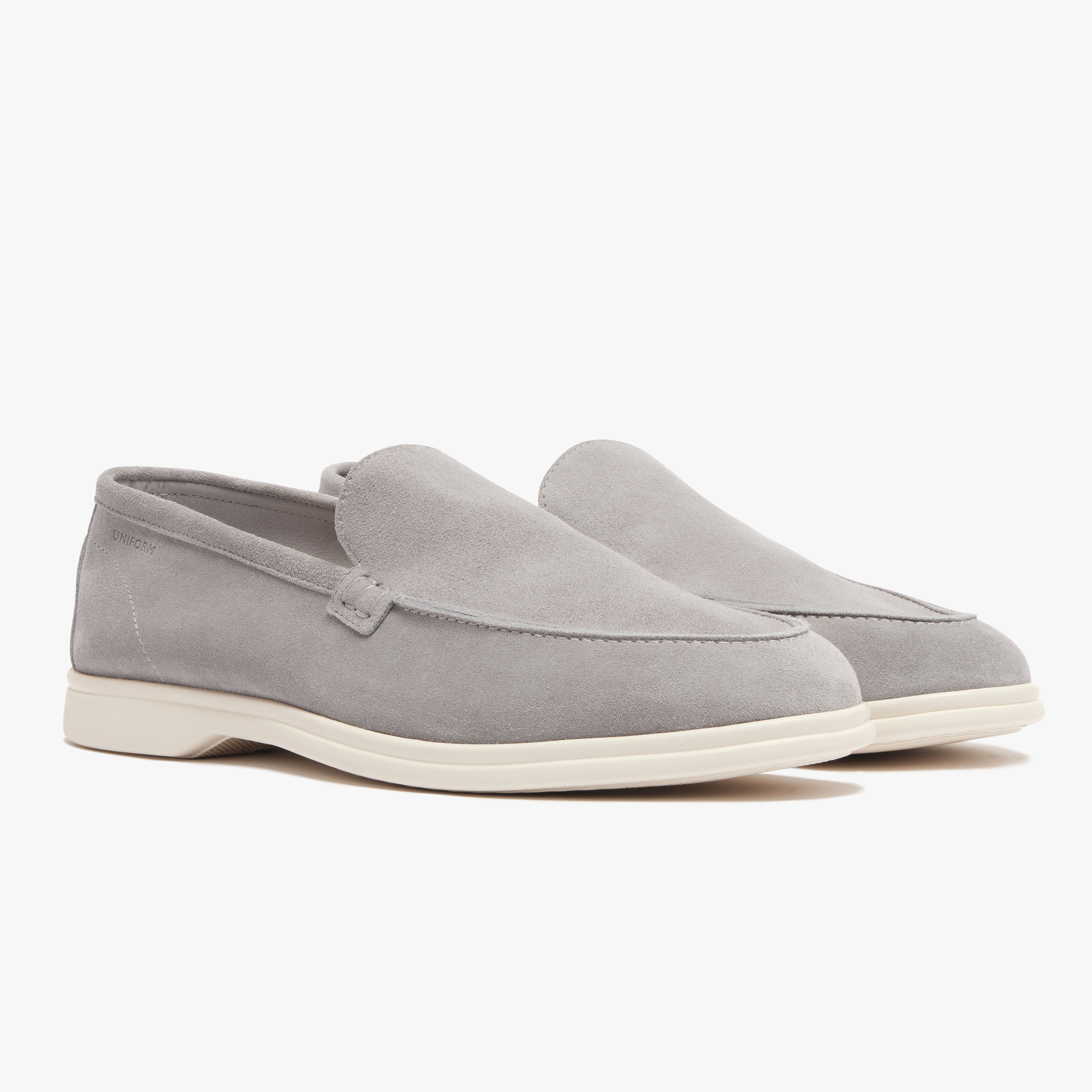 Relaxed Loafer Grey Suede Mens