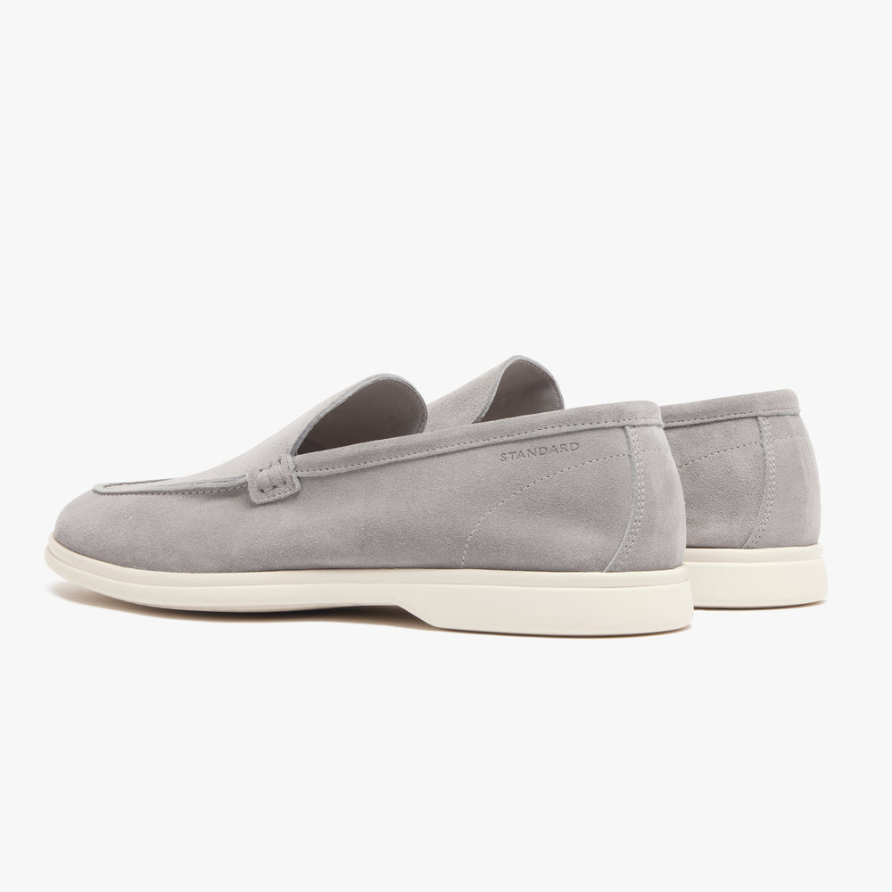 Uniform Standard Men's minimalist leather loafer in Grey handcrafted in Portugal