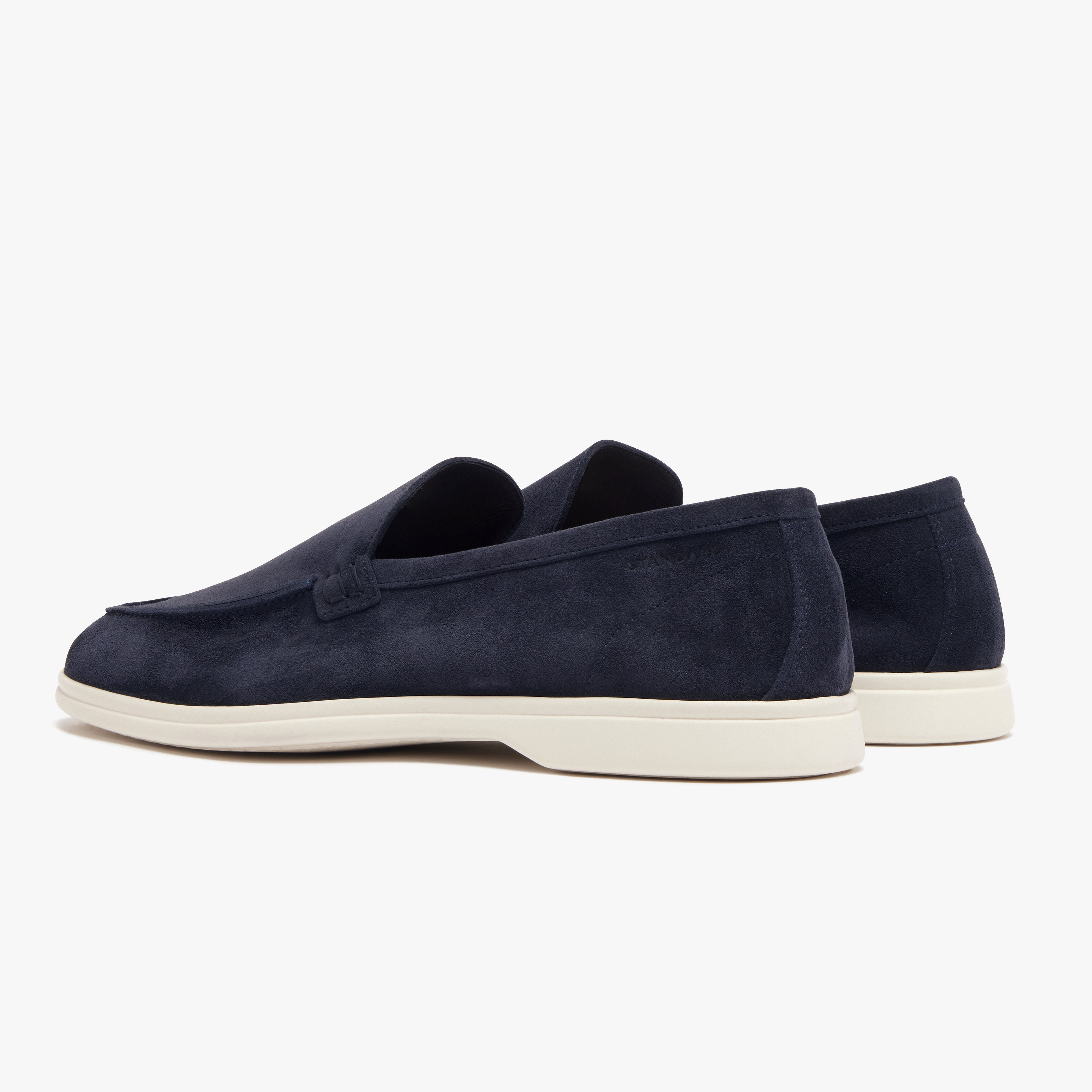 Relaxed Loafer Navy Suede Mens