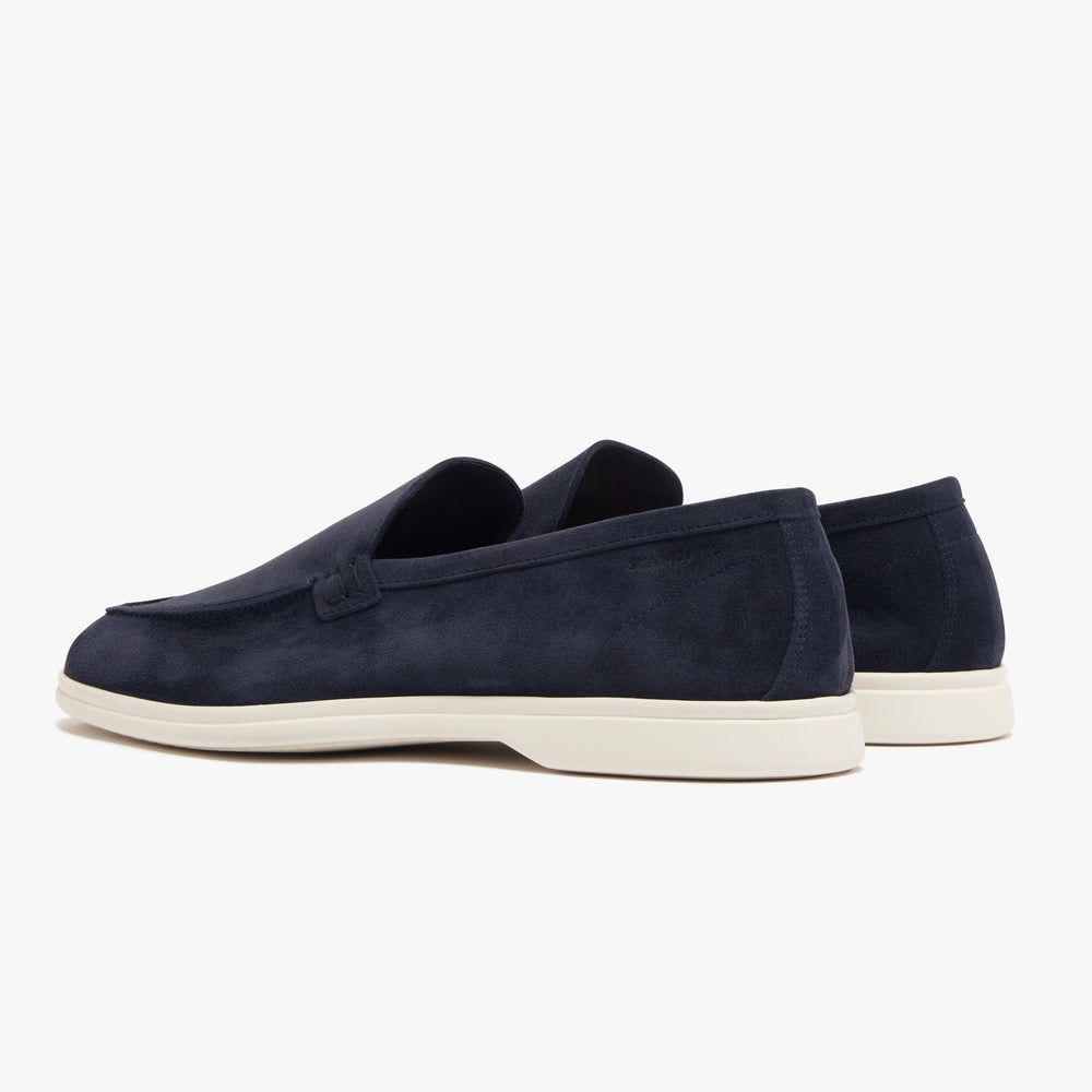 Uniform Standard Men's minimalist leather loafer in Blue handcrafted in Portugal