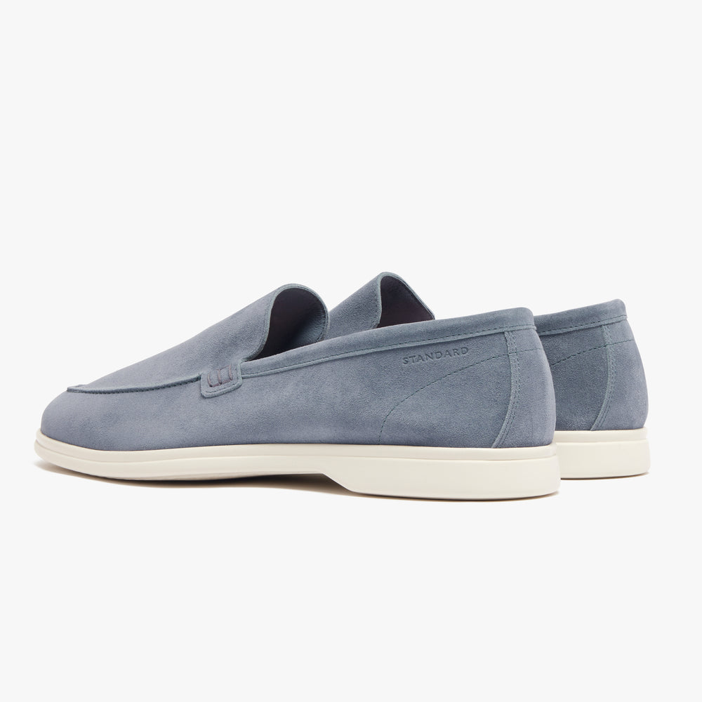Uniform Standard Men's minimalist leather loafer in Blue handcrafted in Portugal
