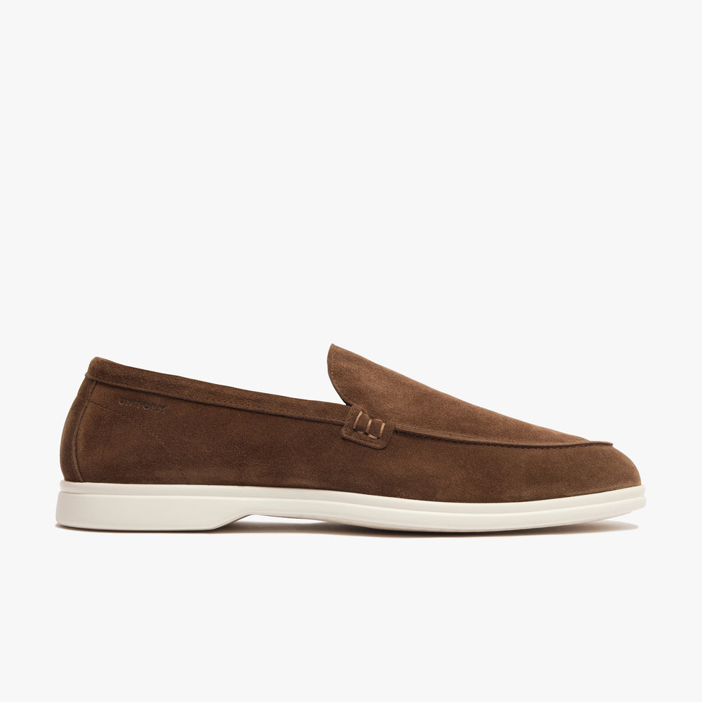Uniform Standard Men's minimalist leather loafer in Brown handcrafted in Portugal