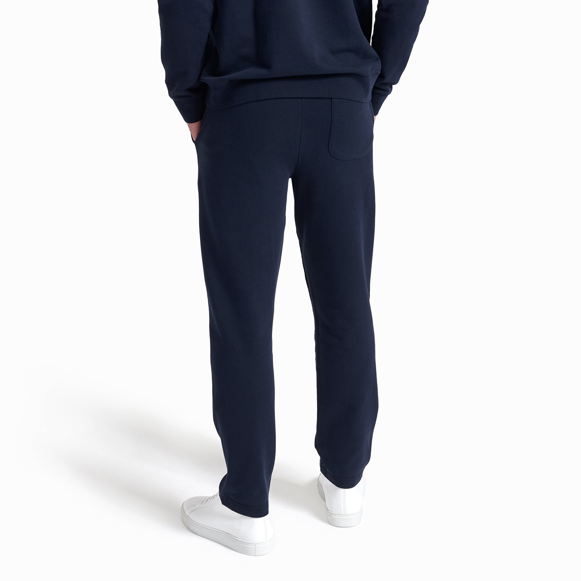 Uniform Standard Men's minimalist trousers in Blue designed in East London