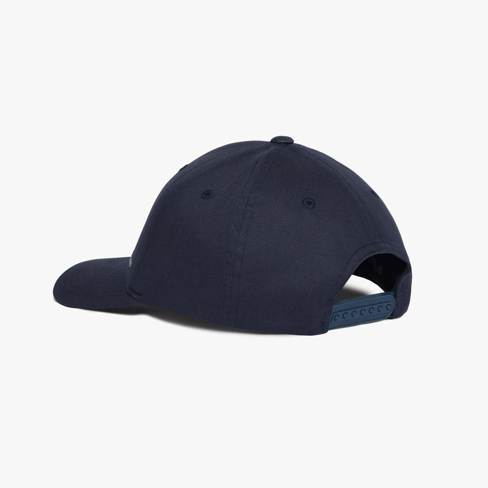 Uniform Standard minimalist cap in Navy designed in East London