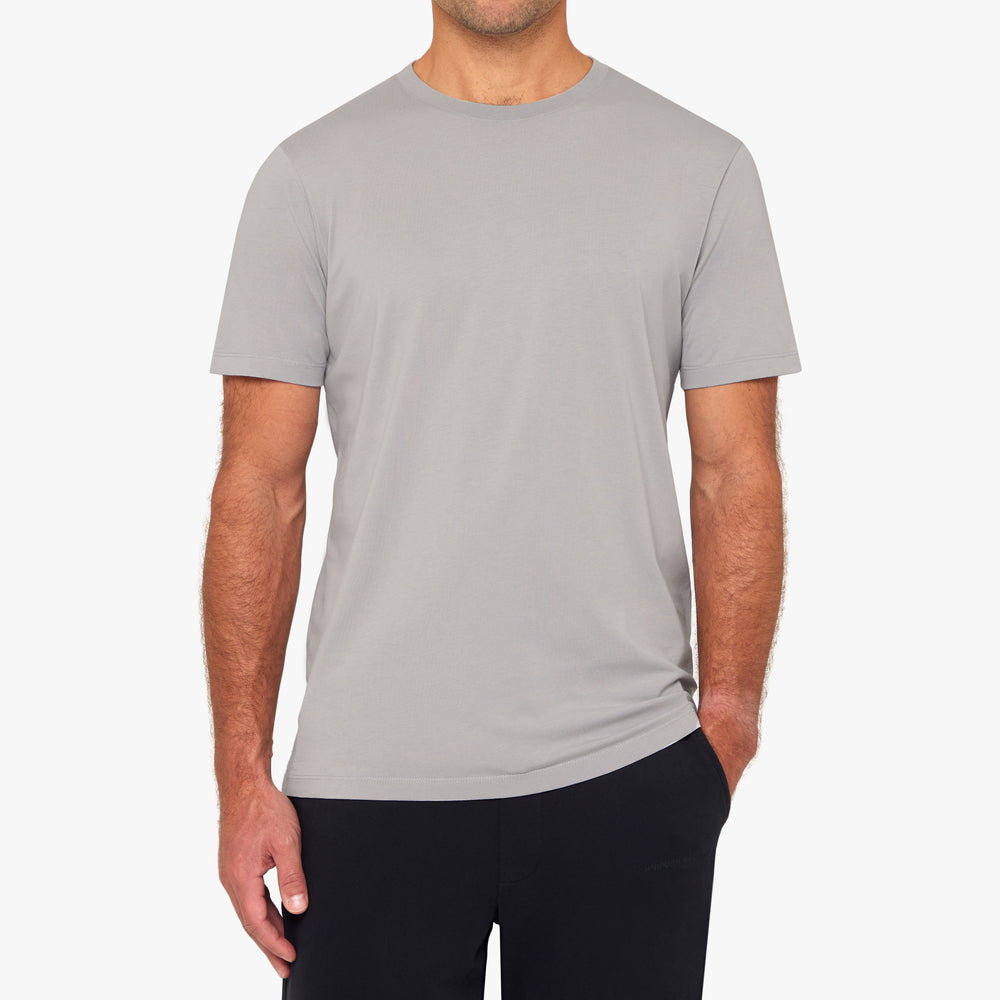 Uniform Standard Men's organic cotton minimalist t-shirt in Grey