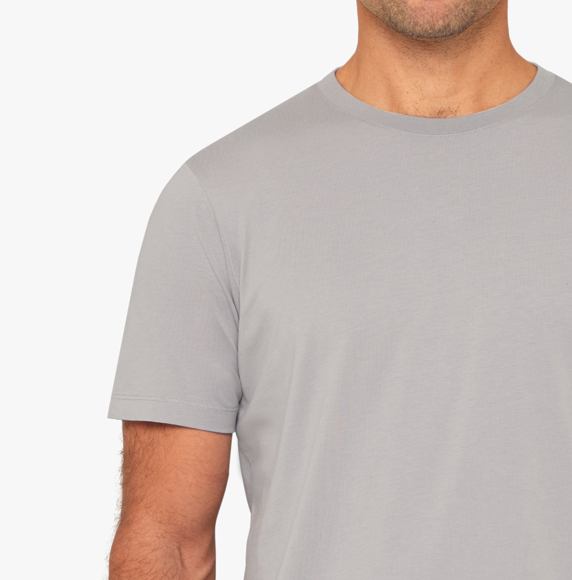 Supima Cotton T-Shirt Platinum Mens