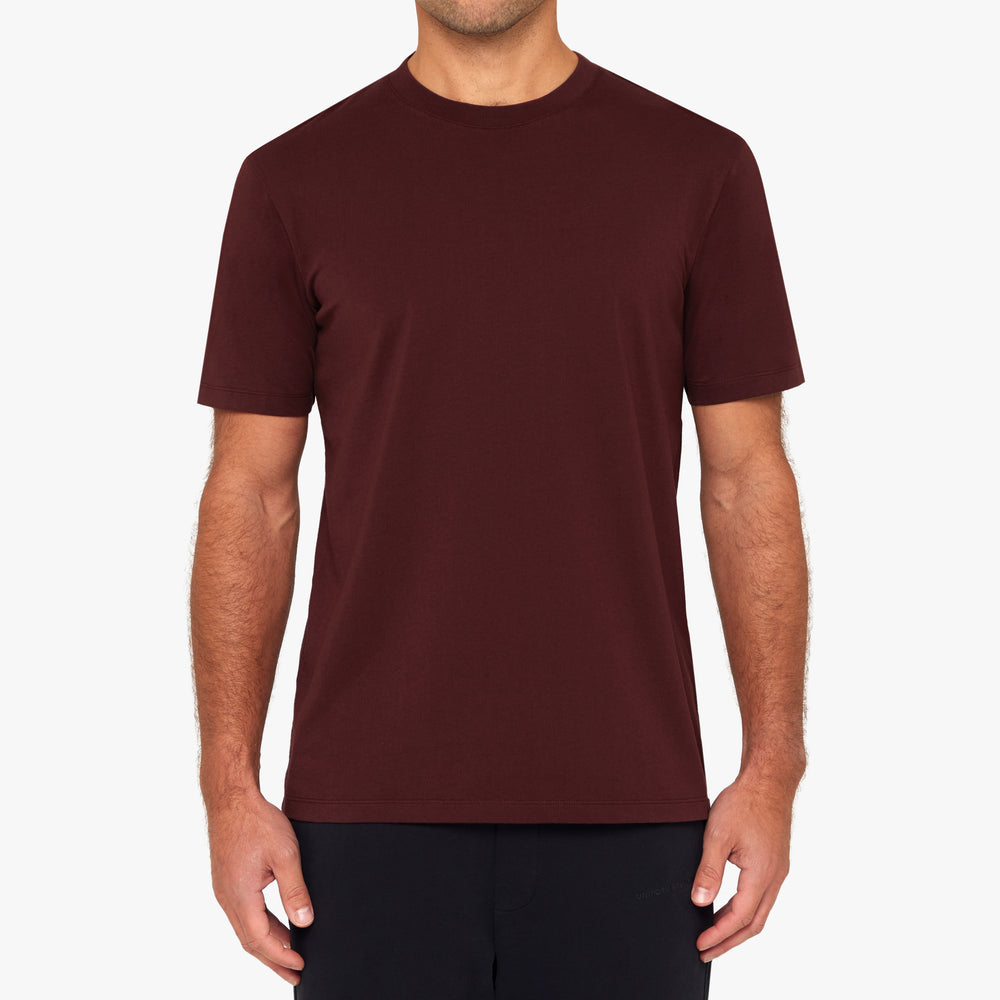 Uniform Standard Men's organic cotton minimalist t-shirt in Red