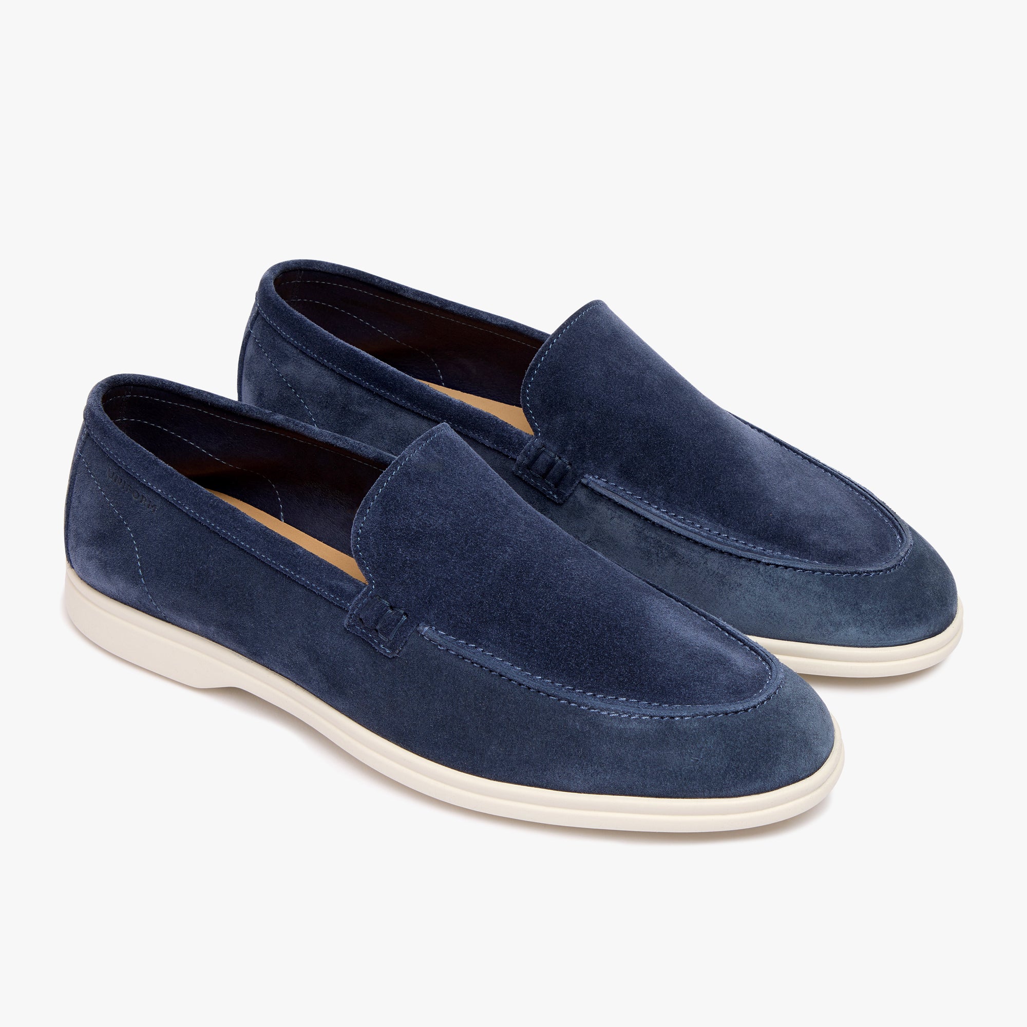 Relaxed Loafer Chambray Suede Mens