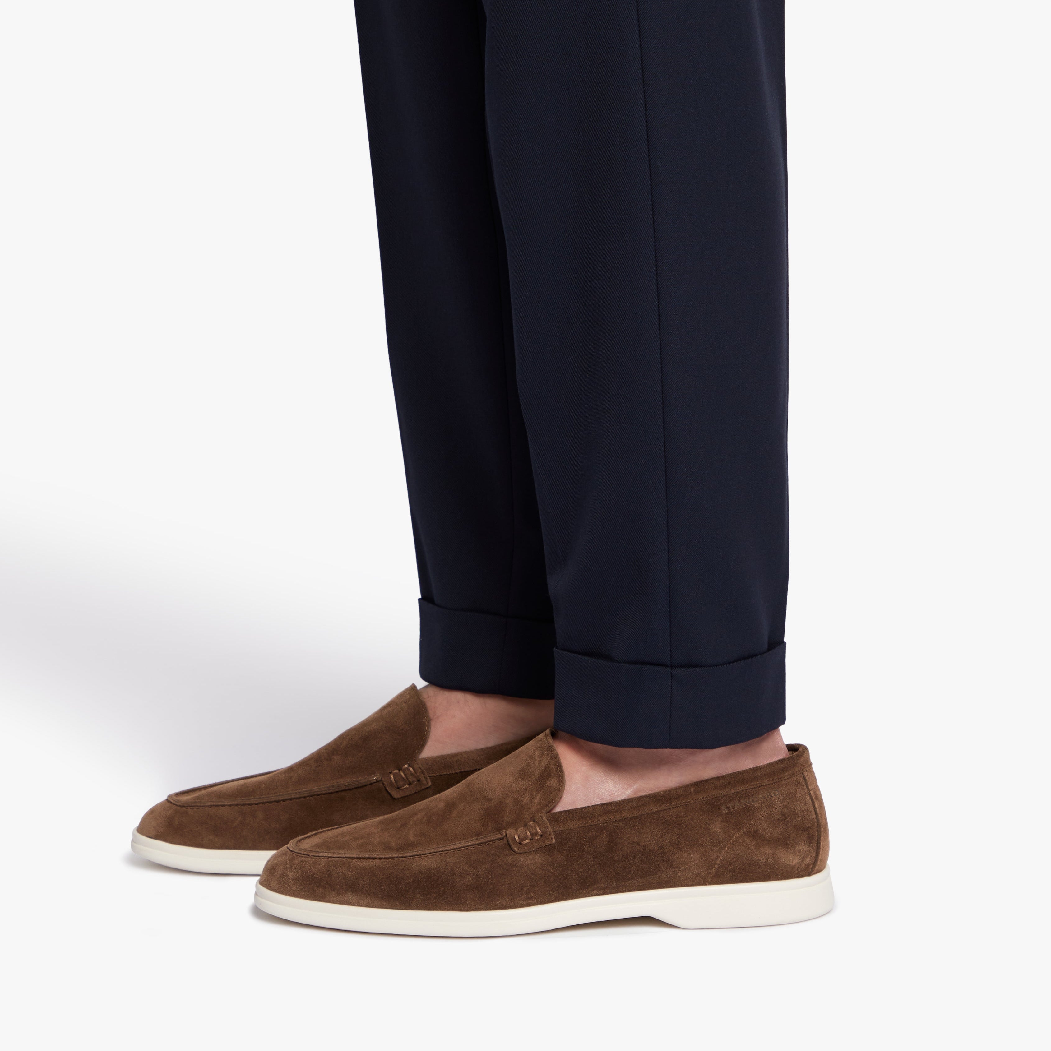 Relaxed Loafer Tobacco Suede Mens