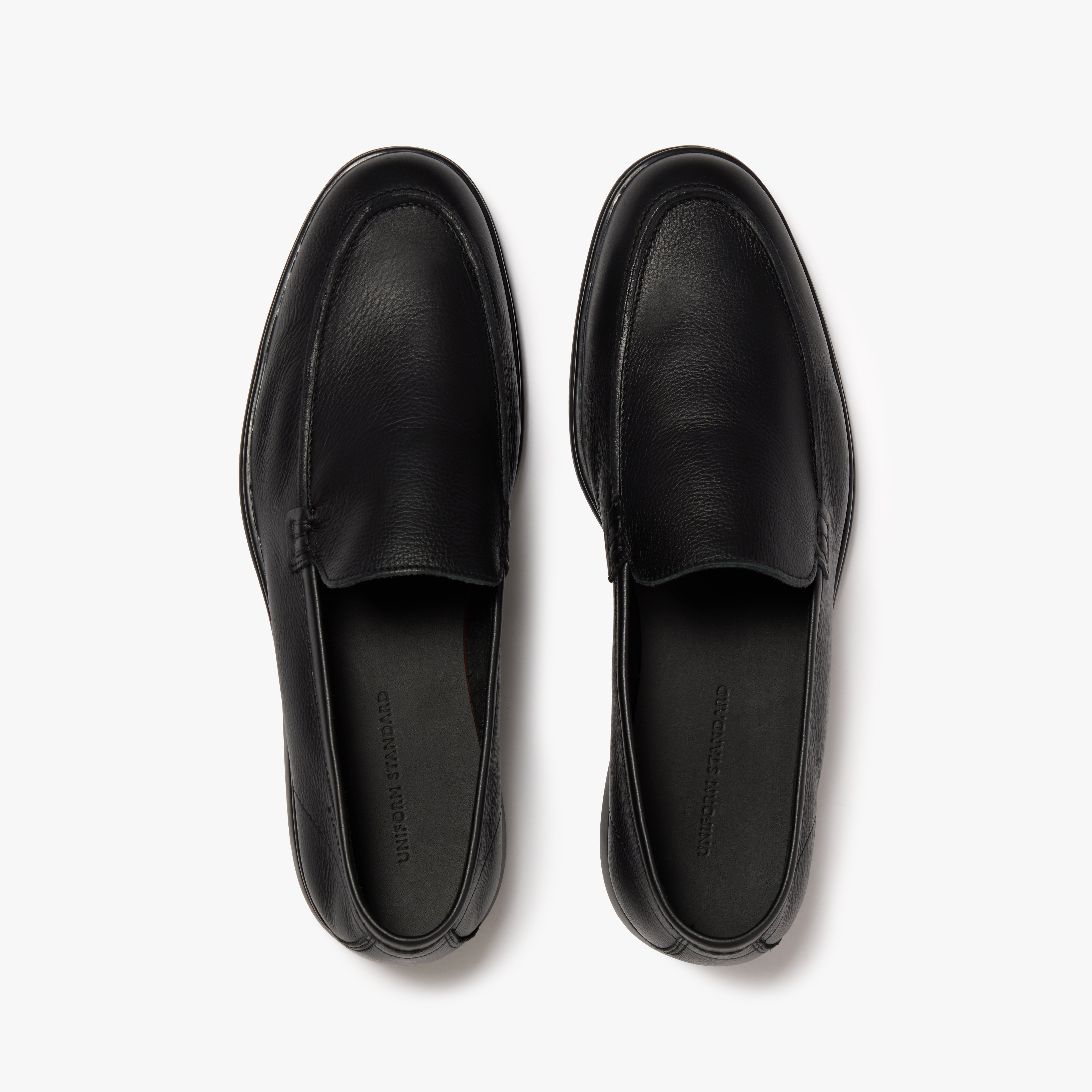 Relaxed Loafer Triple Black Leather Mens