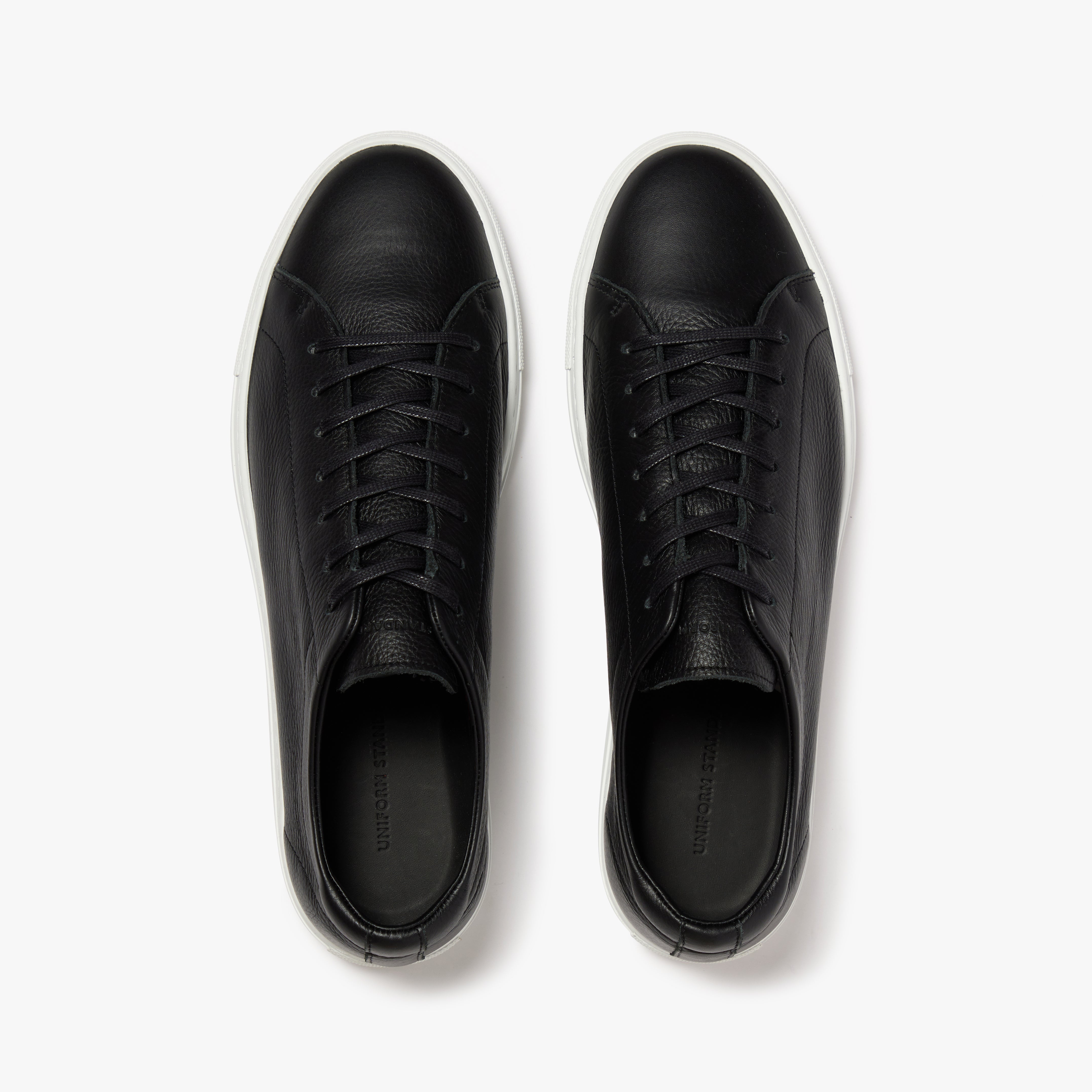 Relaxed Sneaker Black Leather Mens