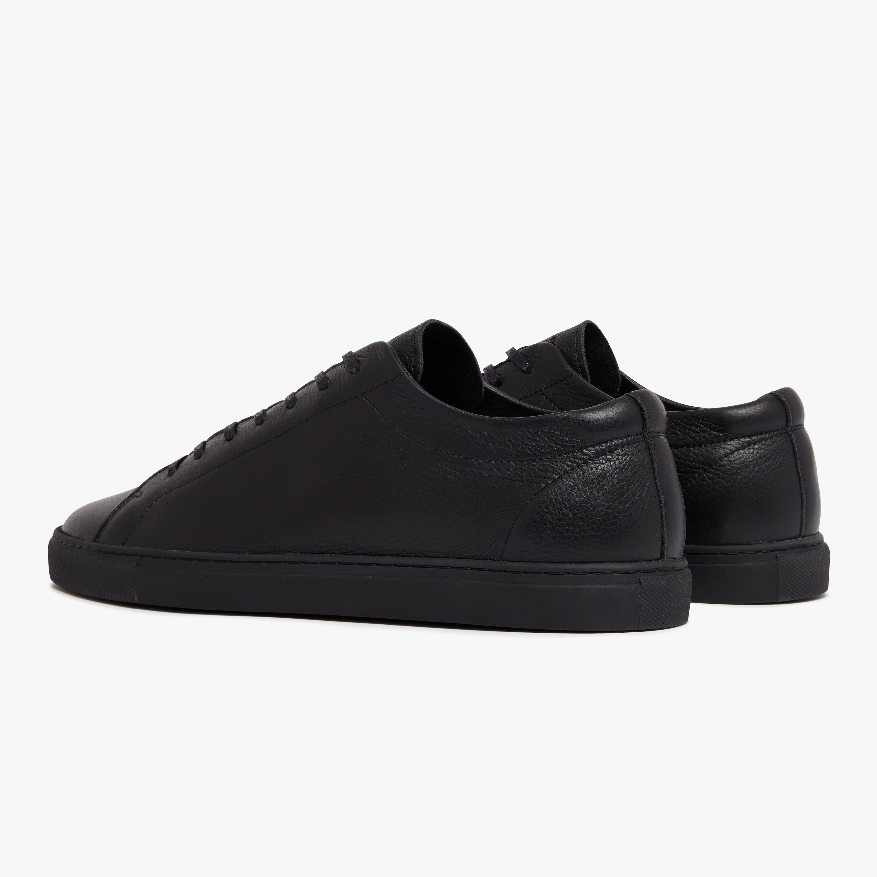 Relaxed Sneaker Triple Black Leather Mens