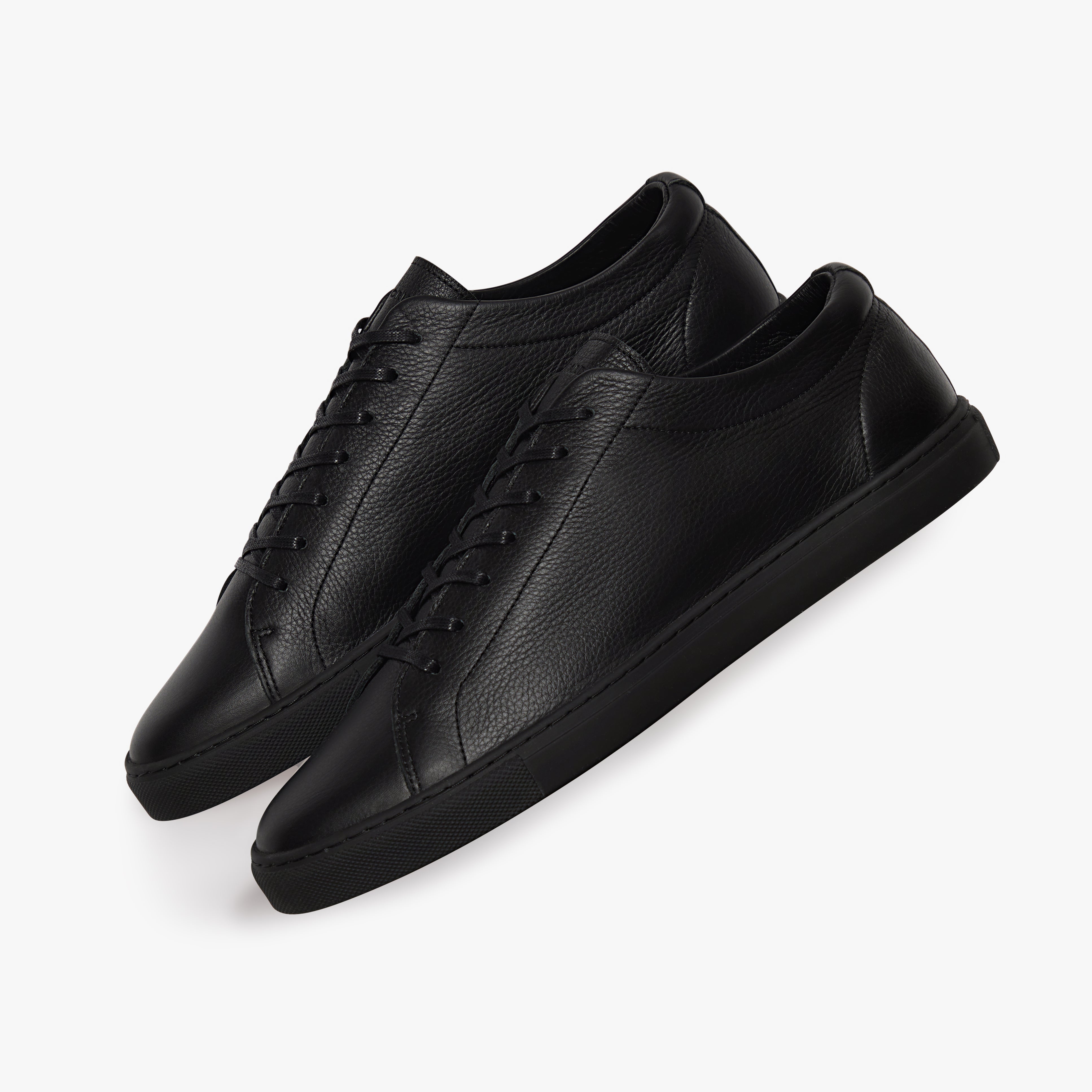 Relaxed Sneaker Triple Black Leather Mens