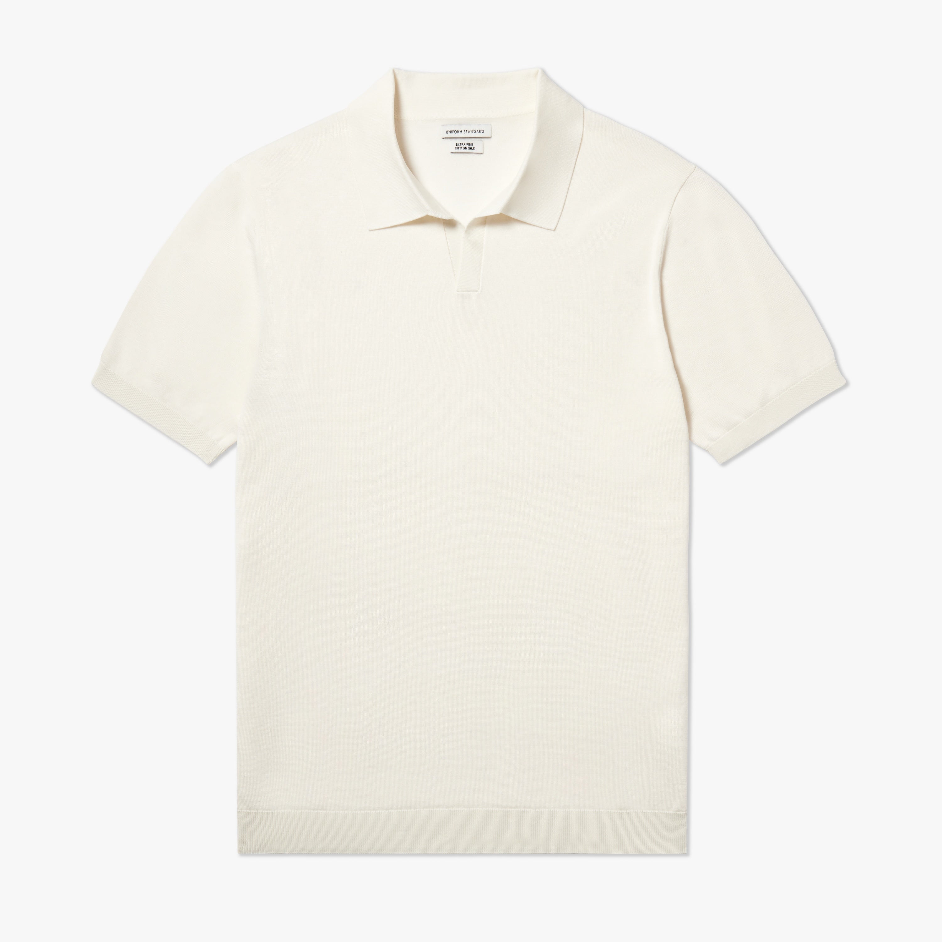 SS relaxed polo off white