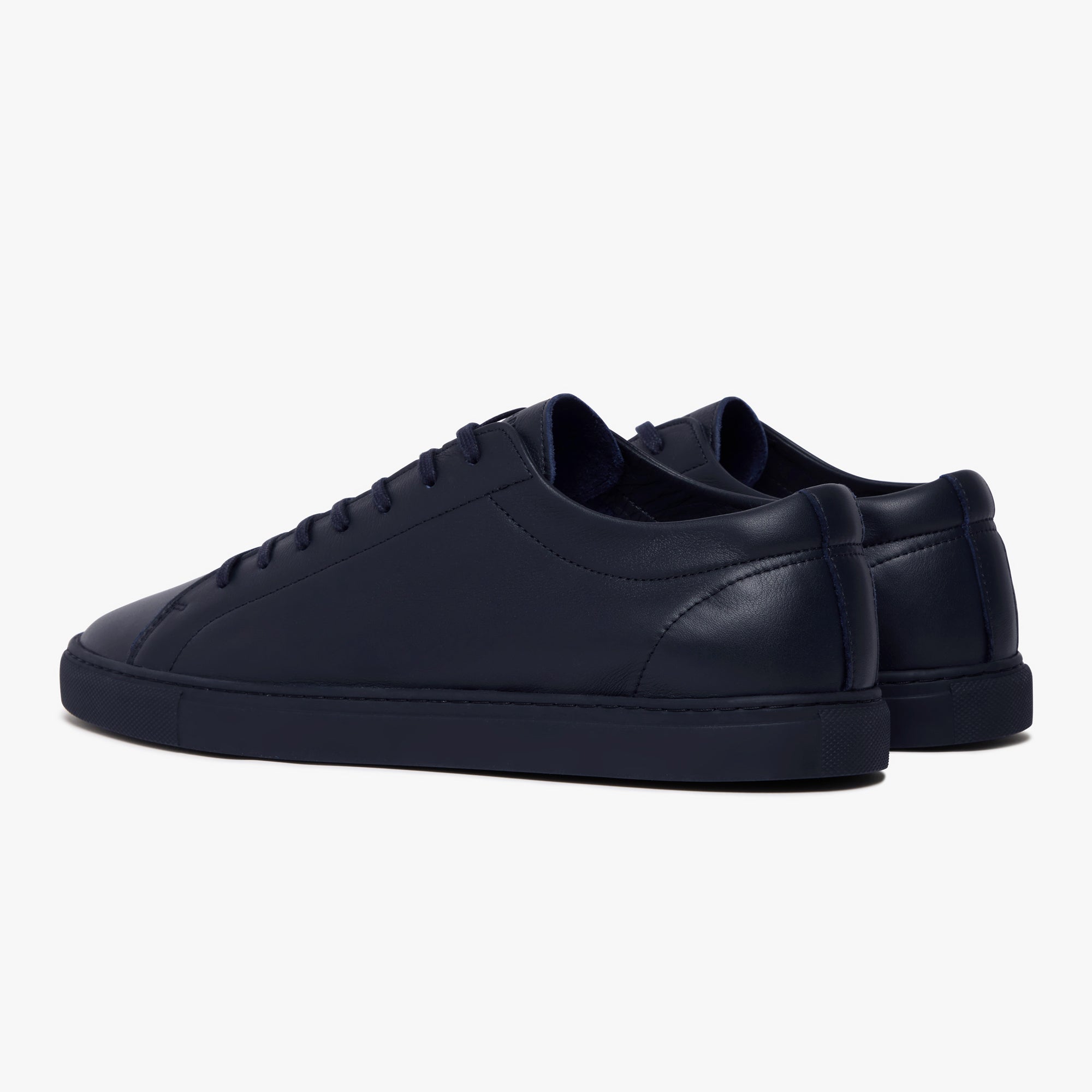 Relaxed Sneaker Triple Navy Leather Mens