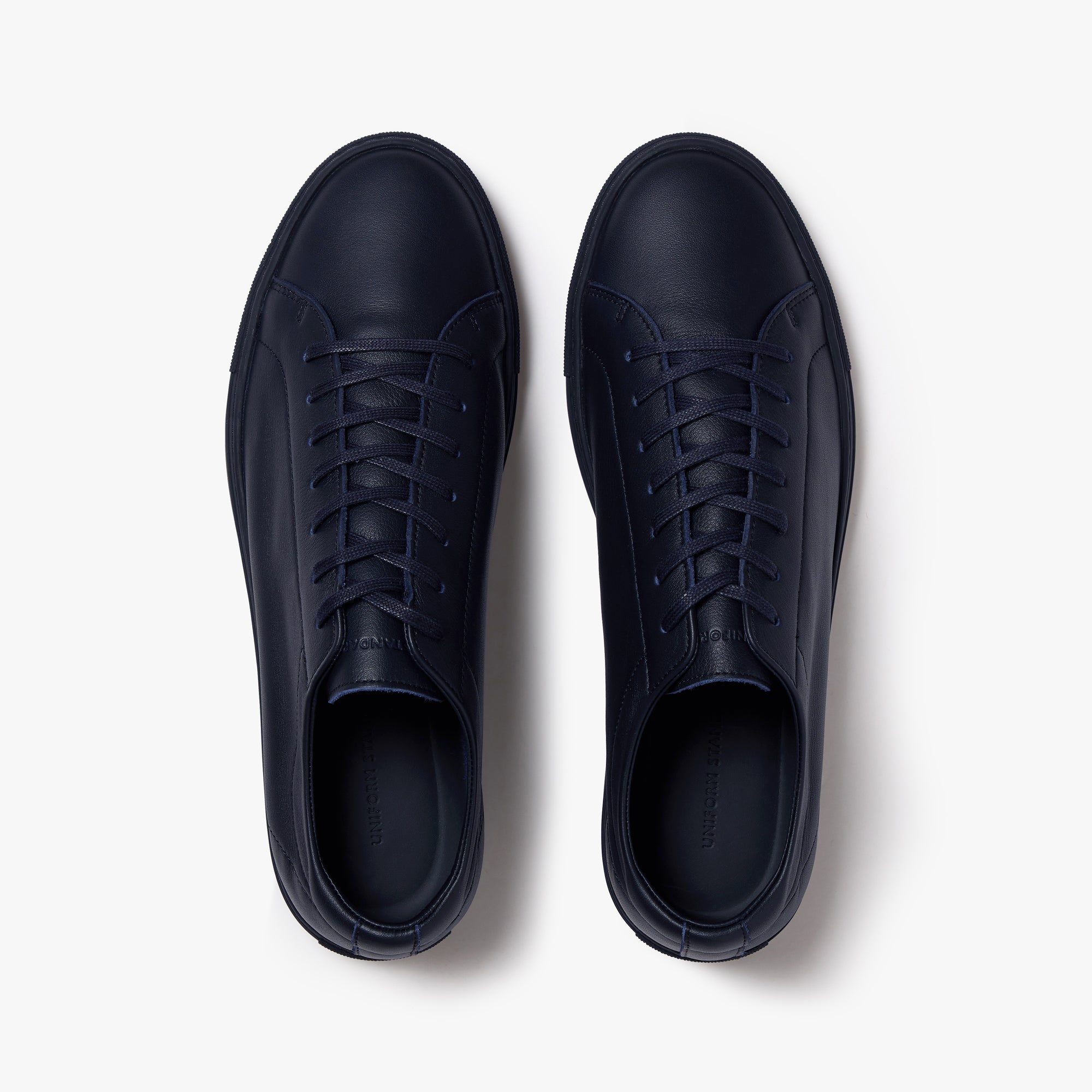 Relaxed Sneaker Triple Navy Leather Mens