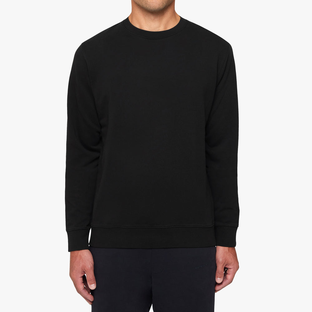 Uniform Standard Men's minimalist sweatshirt in Black designed in East London