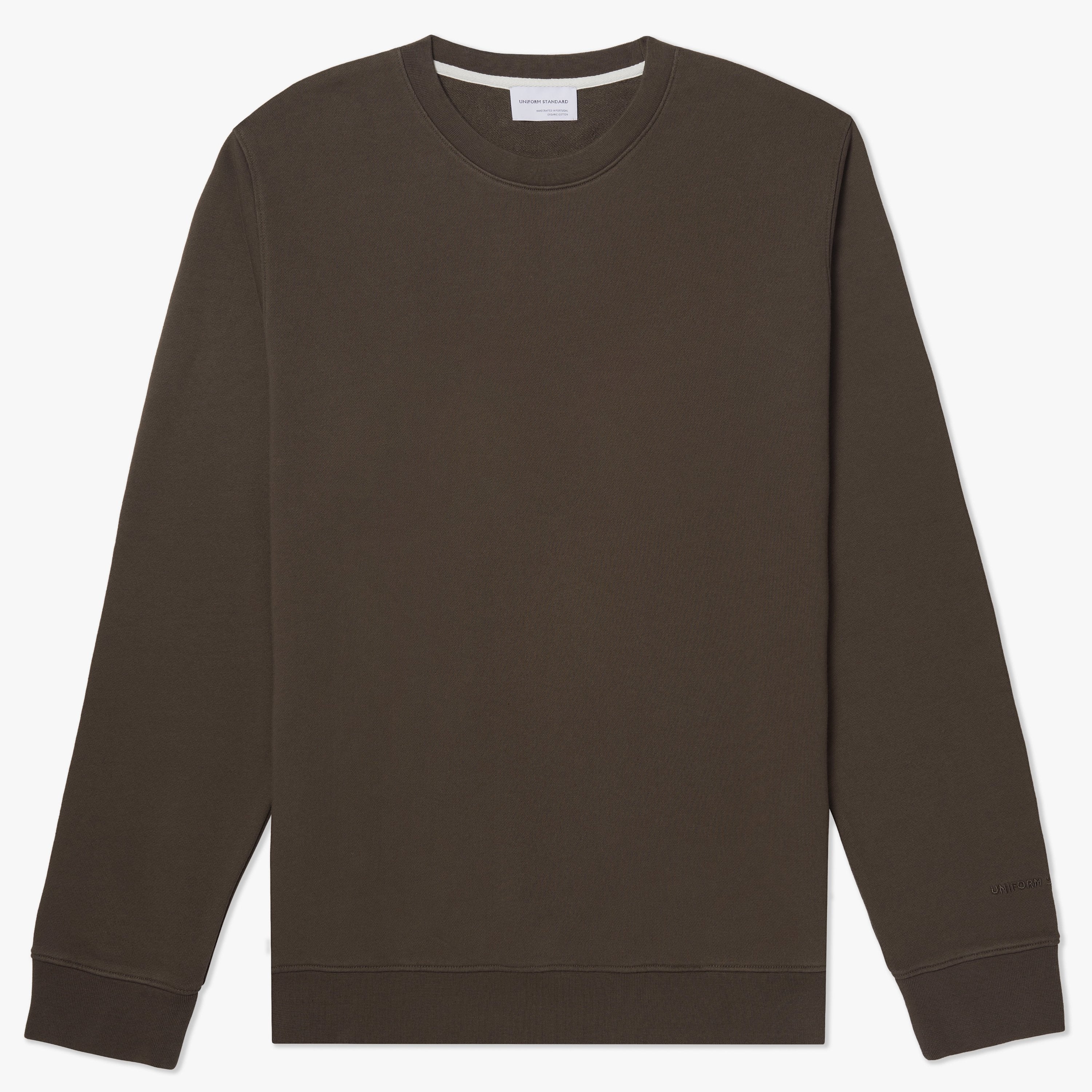 Organic Fleece Crew Mocha