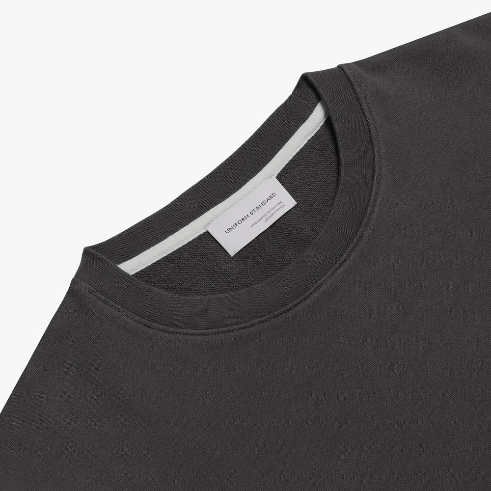 Uniform Standard Men's minimalist sweatshirt in Grey designed in East London