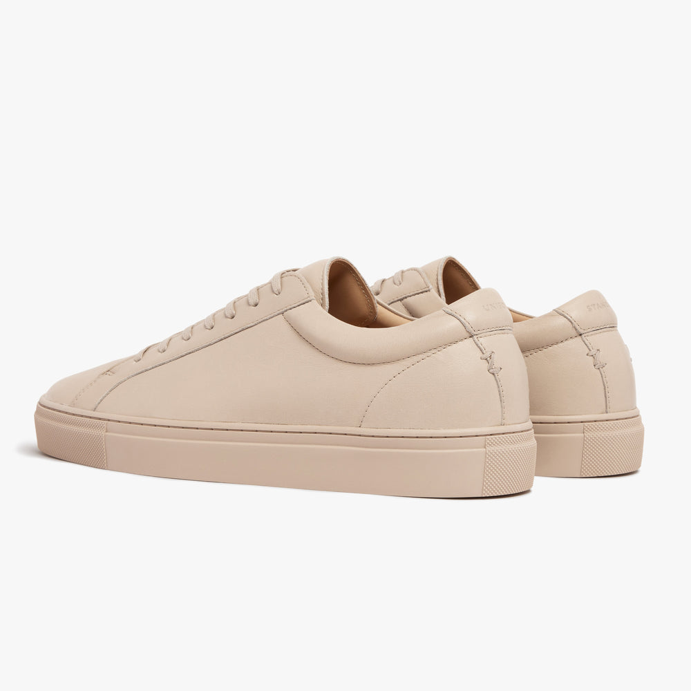 Uniform Standard Men's Series 1 minimalist leather sneaker in Pink handcrafted in Portugal