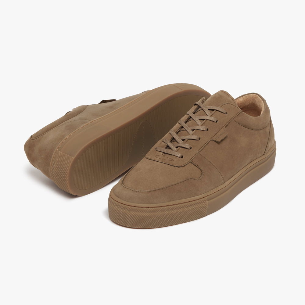 Uniform Standard Men's Series 6 minimalist nubuck leather sneaker in Brown handcrafted in Portugal