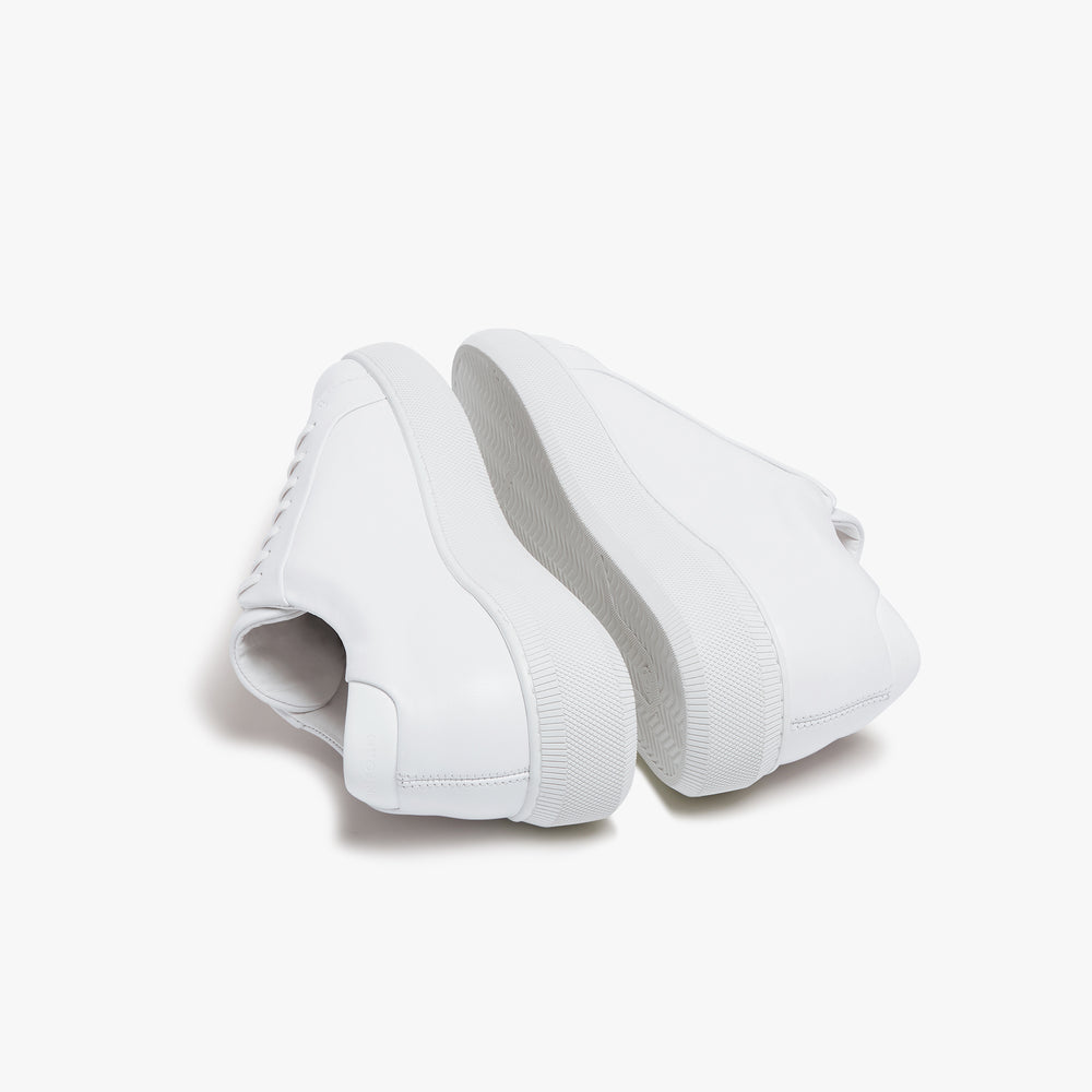 Uniform Standard Women's Series 8 minimalist leather sneaker in White handcrafted in Portugal