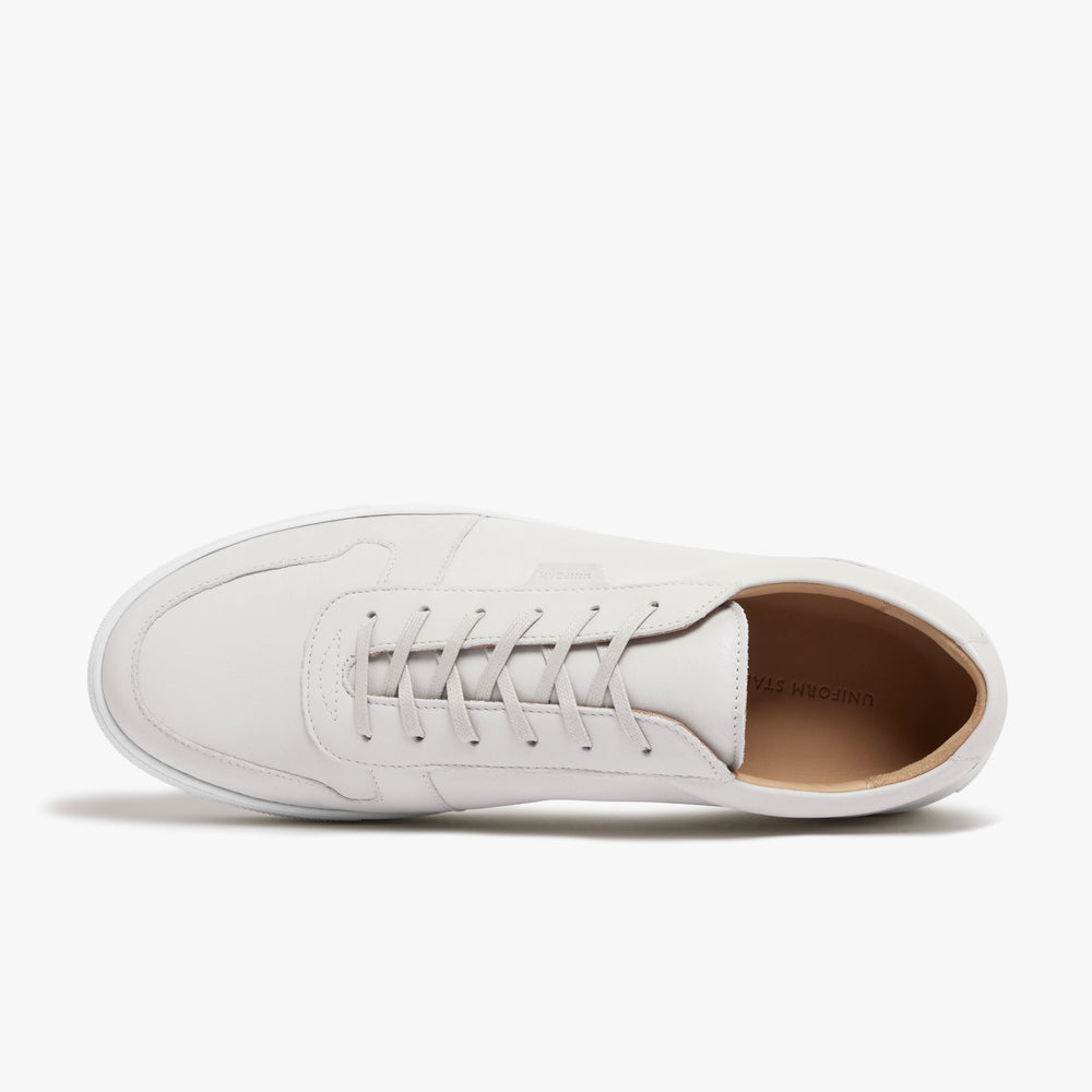 Uniform Standard Men's Series 6 minimalist leather sneaker in Grey handcrafted in Portugal
