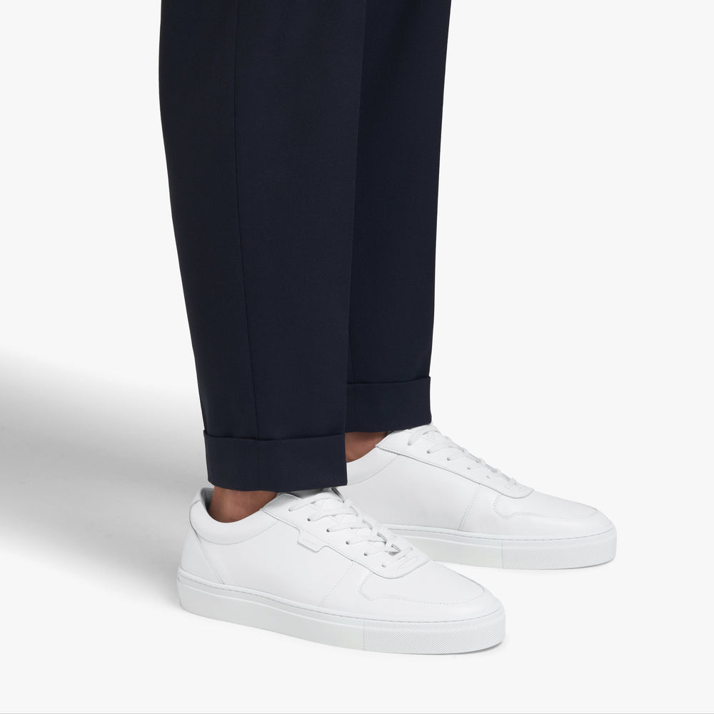 Uniform Standard Men's Series 6 minimalist leather sneaker in White handcrafted in Portugal
