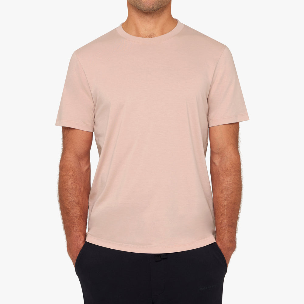 Uniform Standard Men's organic cotton minimalist t-shirt in Pink