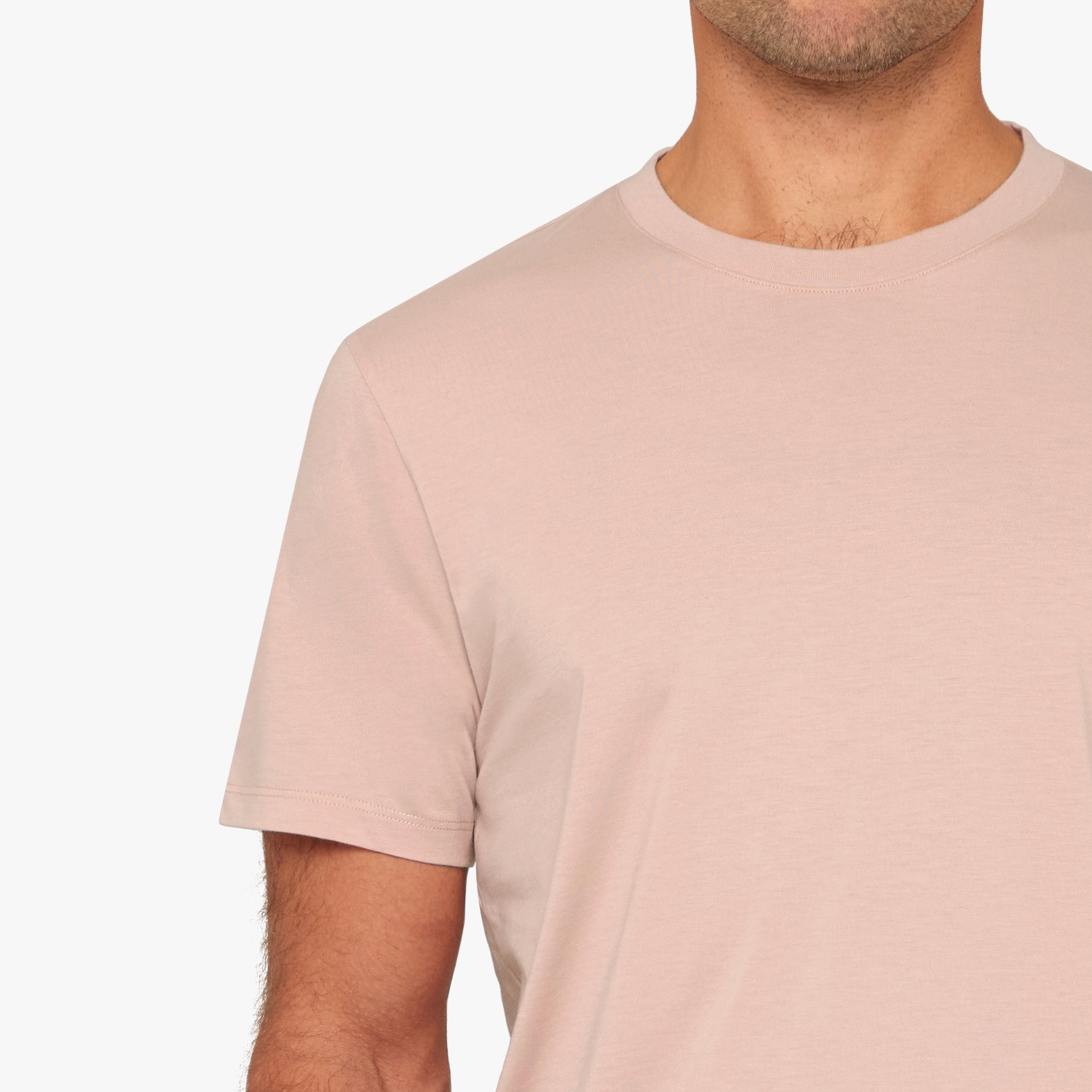 Supima Cotton T-Shirt Pink Sorbet Mens