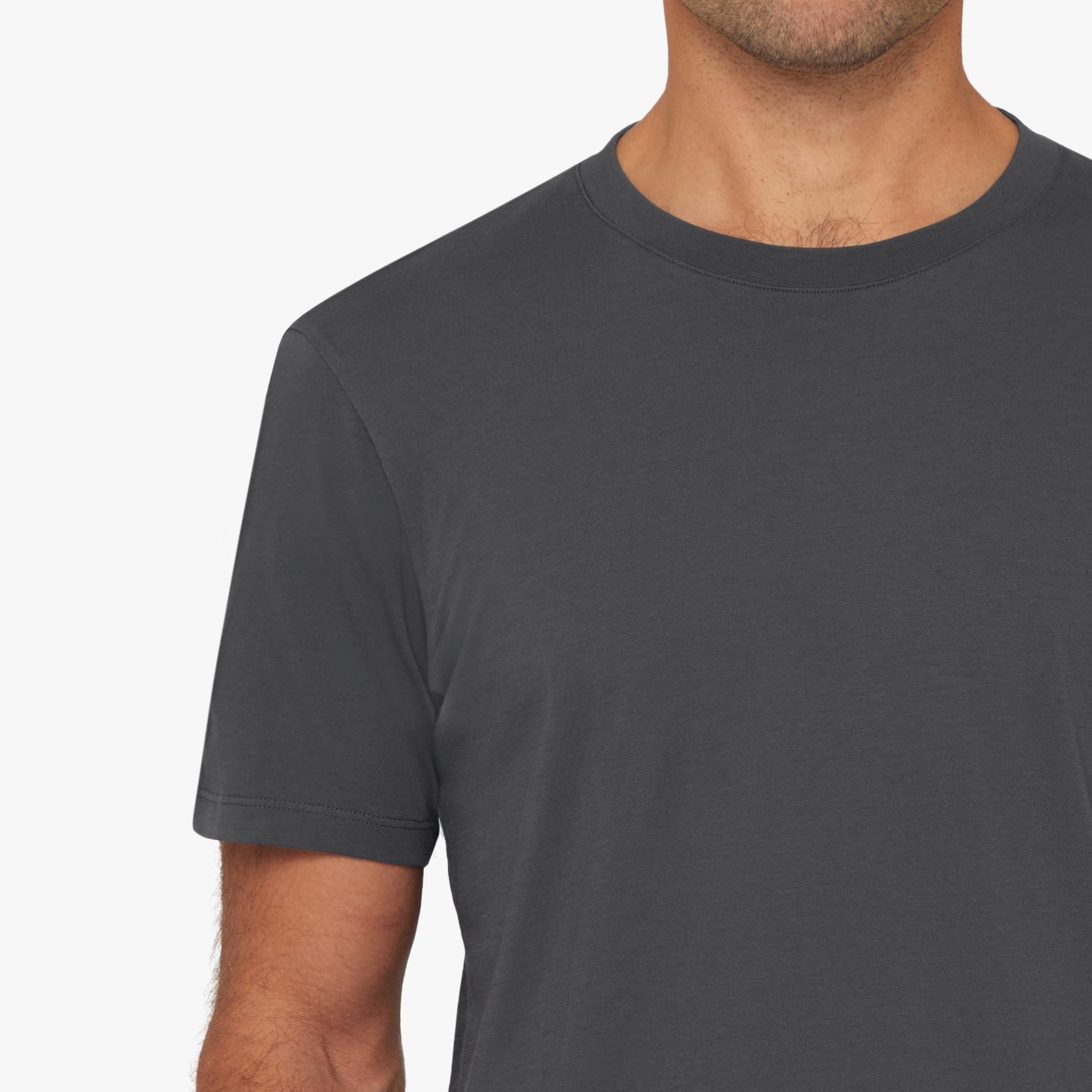 Supima Cotton T-Shirt Steel Mens