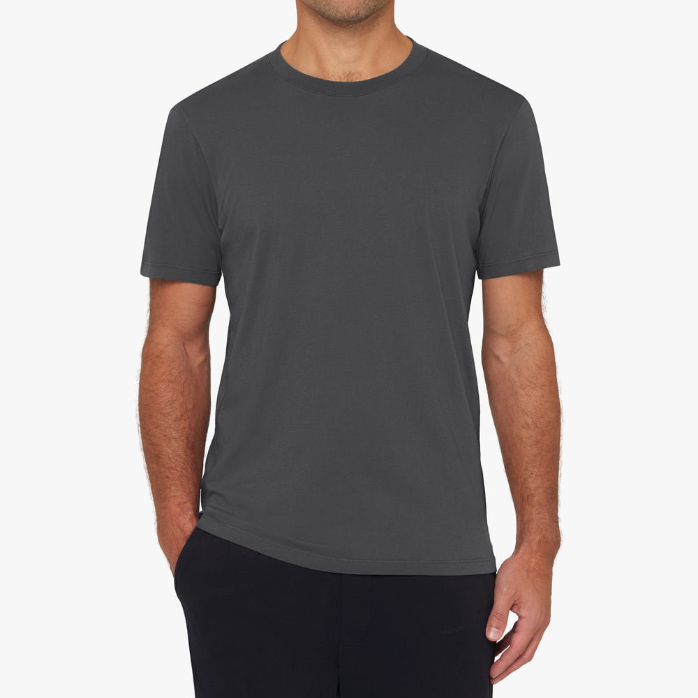 Uniform Standard Men's organic cotton minimalist t-shirt in Grey