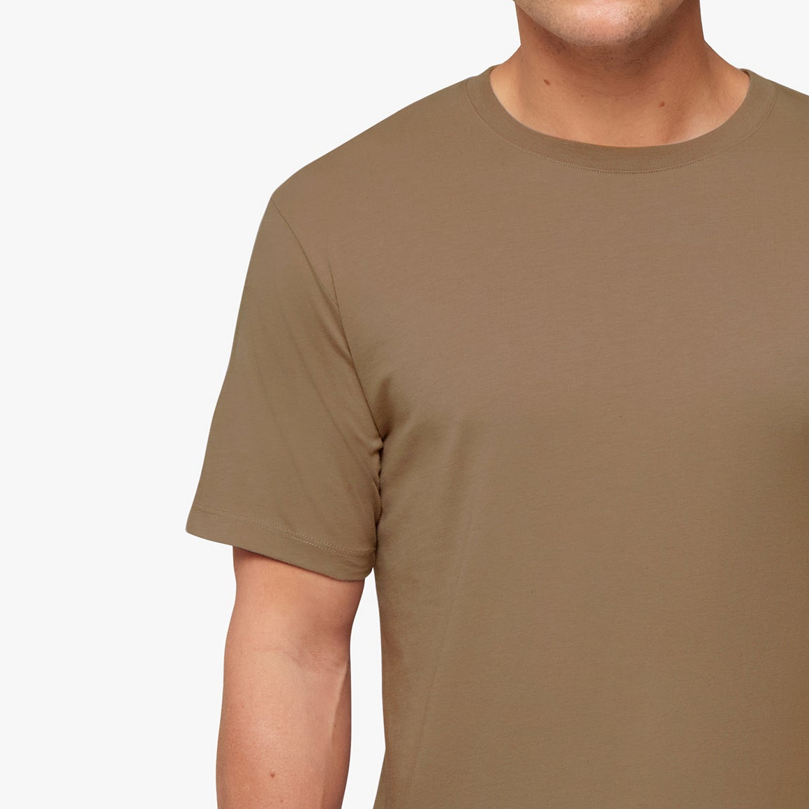 Supima® Cotton T-Shirt Hazelnut Mens