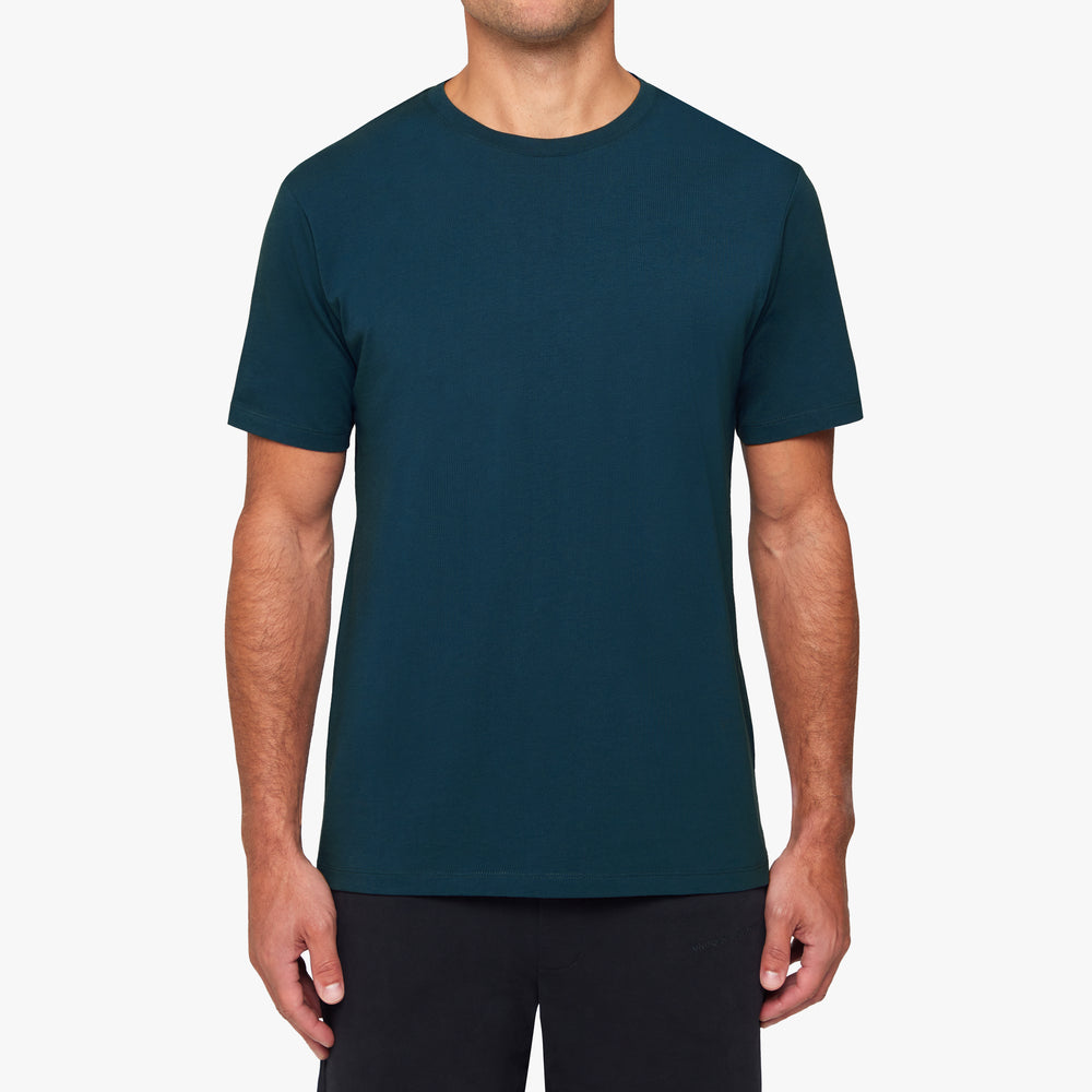 Uniform Standard Men's organic cotton minimalist t-shirt in Blue