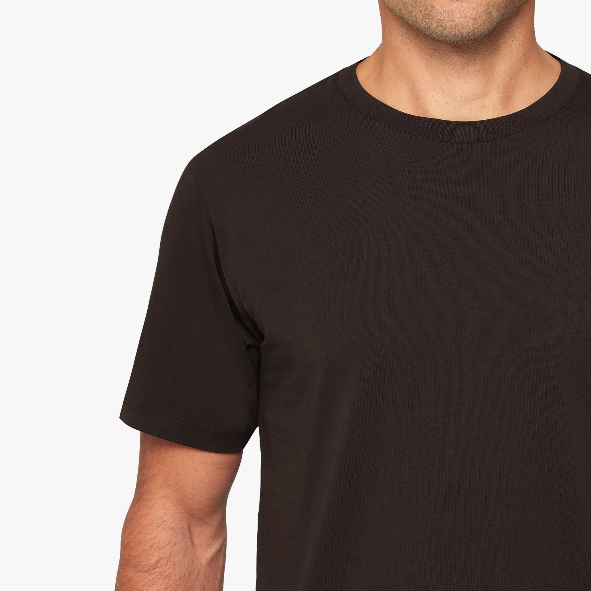 Supima Cotton T-Shirt Espresso Mens