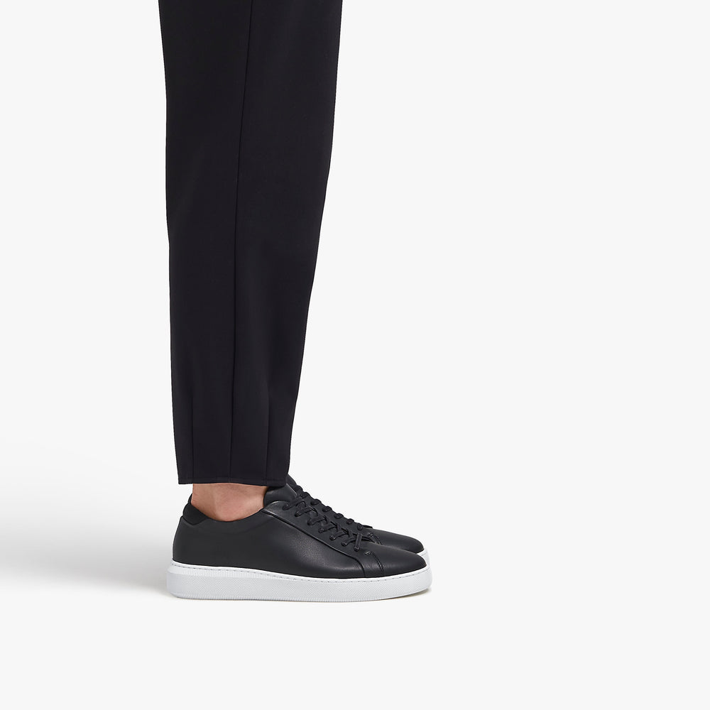 Uniform Standard Men's Series 8 minimalist leather sneaker in Black handcrafted in Portugal