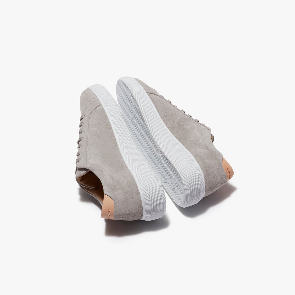 Uniform Standard Men's Series 8 minimalist suede sneaker in Grey handcrafted in Portugal