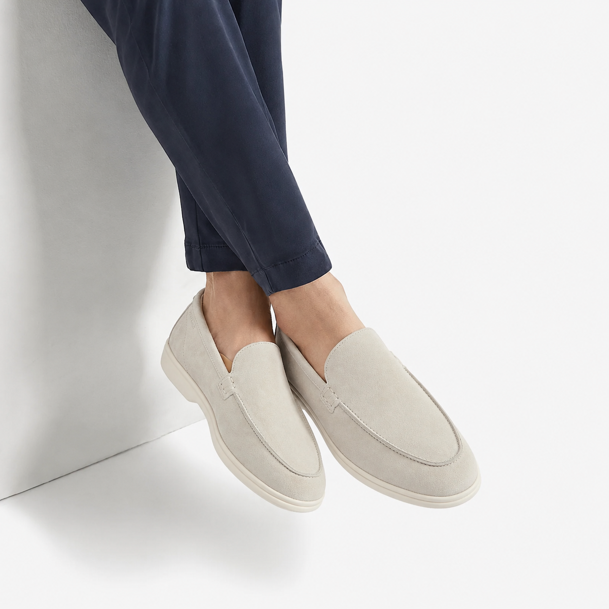 Relaxed Loafer Oyster Suede Womens
