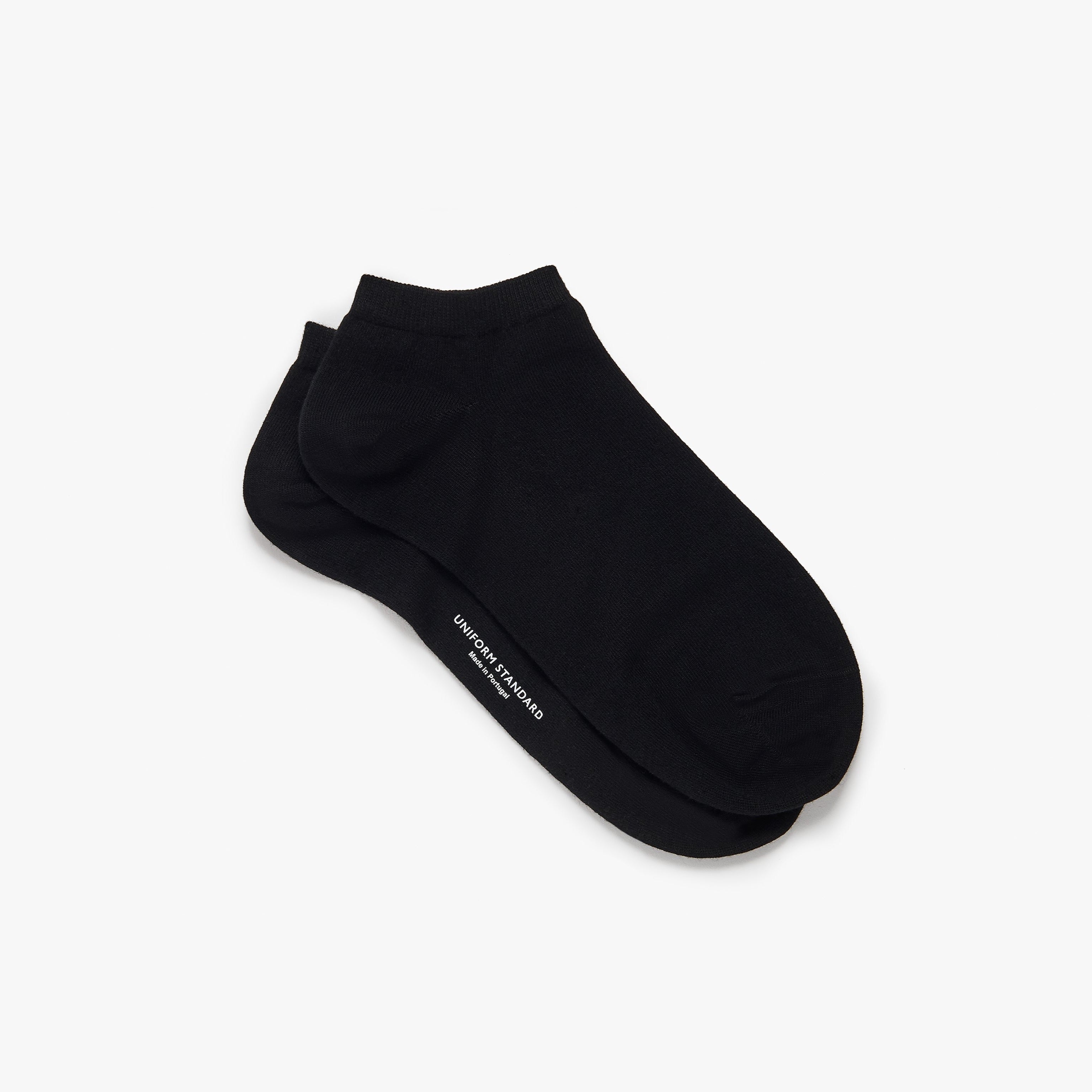 Organic Cotton Sneaker Sock Black Mens