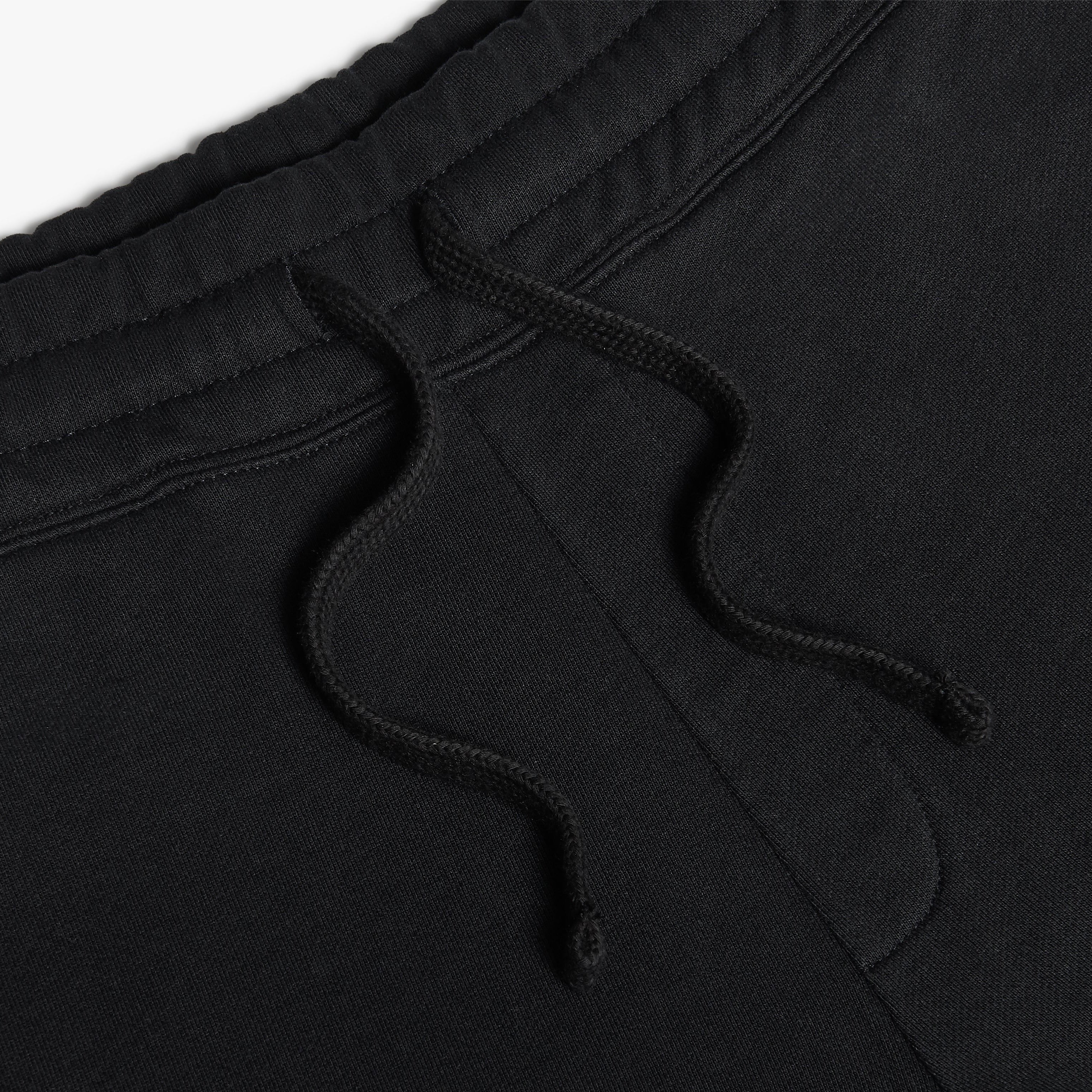 Organic Cotton Fleece Shorts Black