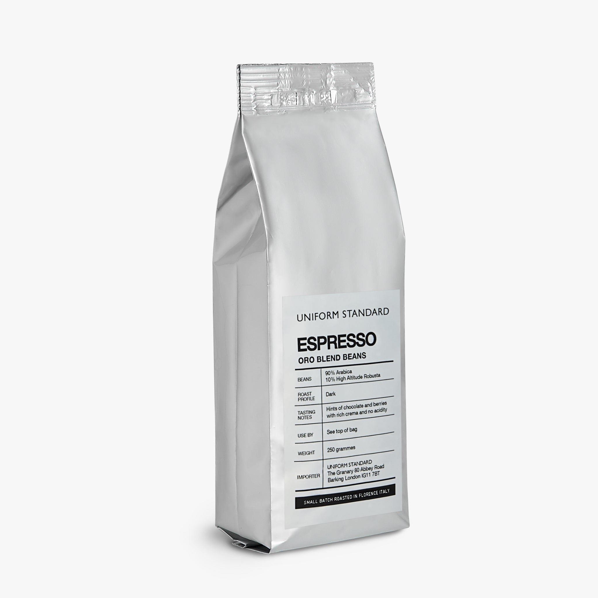 Uniform Standard premium espresso coffee