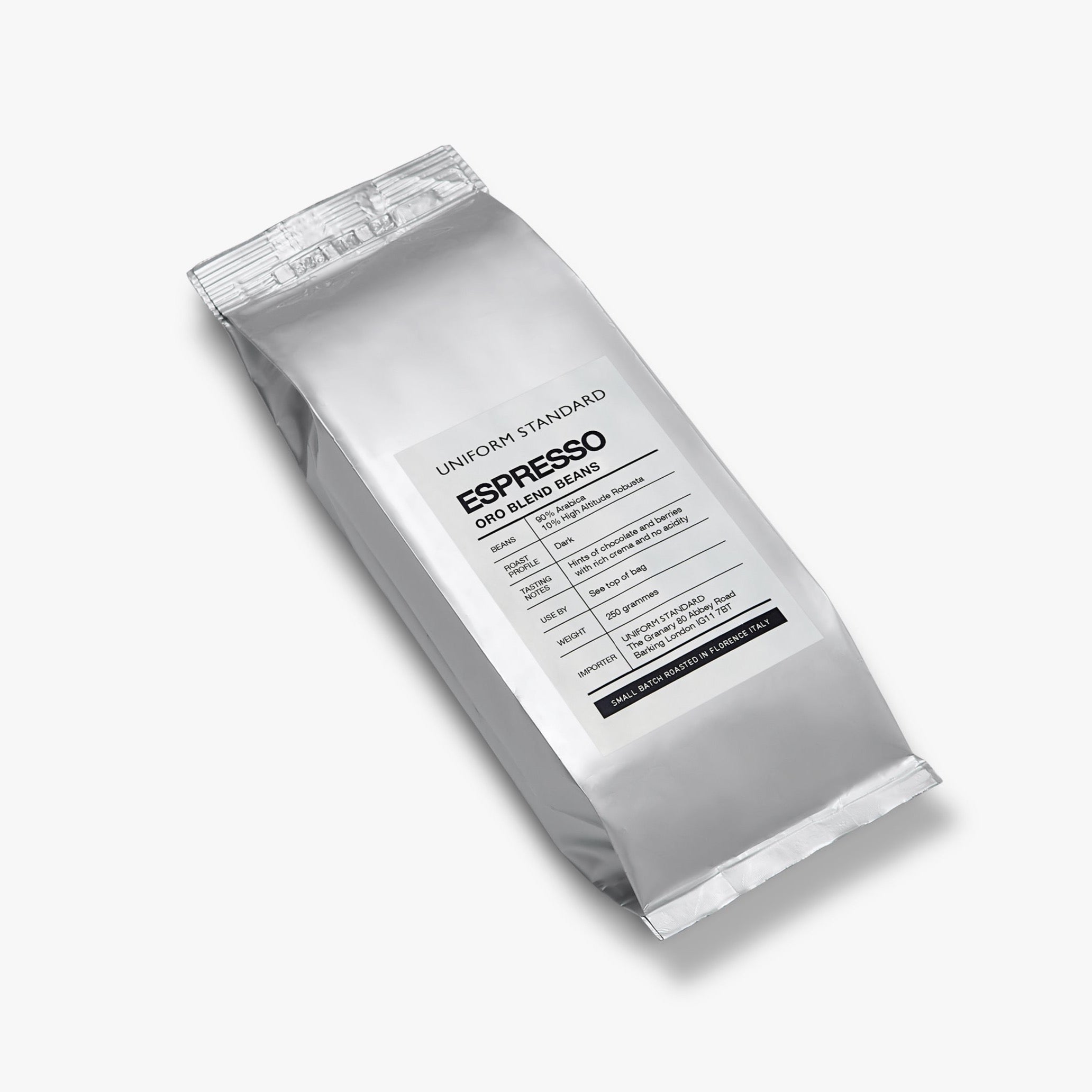 Uniform Standard premium espresso coffee